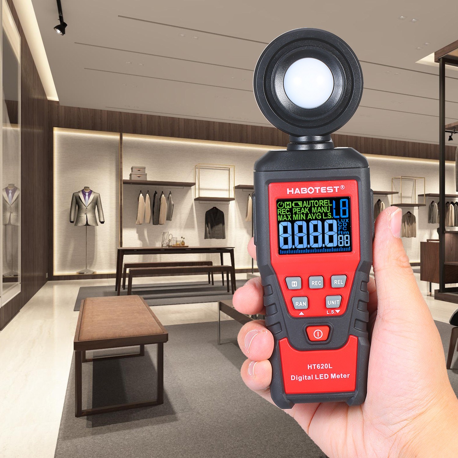 เครื่องวัดแสง Digital LED Light Meter รุ่น HT620L