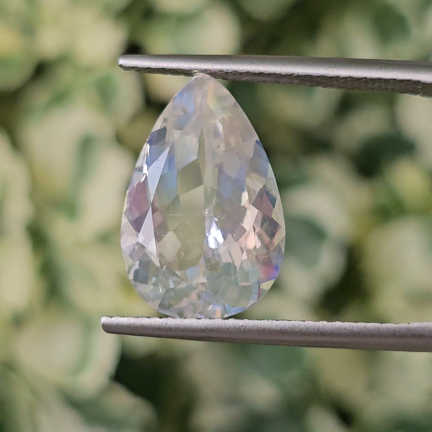 พลอย มูนสโตน เรนโบว์ Rainbow Moonstone 5.60 กะรัต (cts.) พลอยแท้ อัญมณีมงคลประจําวันเกิด เครื่องประดับพลอย