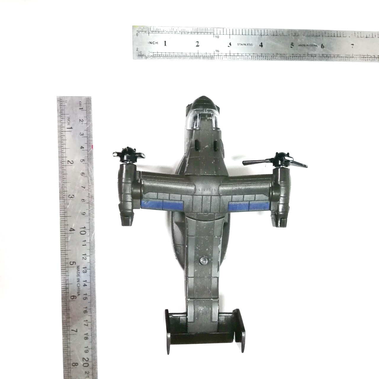 คอปเตอร์เหล็ก ***ใบพัดหักตามสภาพ ของเก่า ,ใบพัดหมุนได้ปรับขึ้นลงได้ กดถอยหลัง เก่าเก็บ