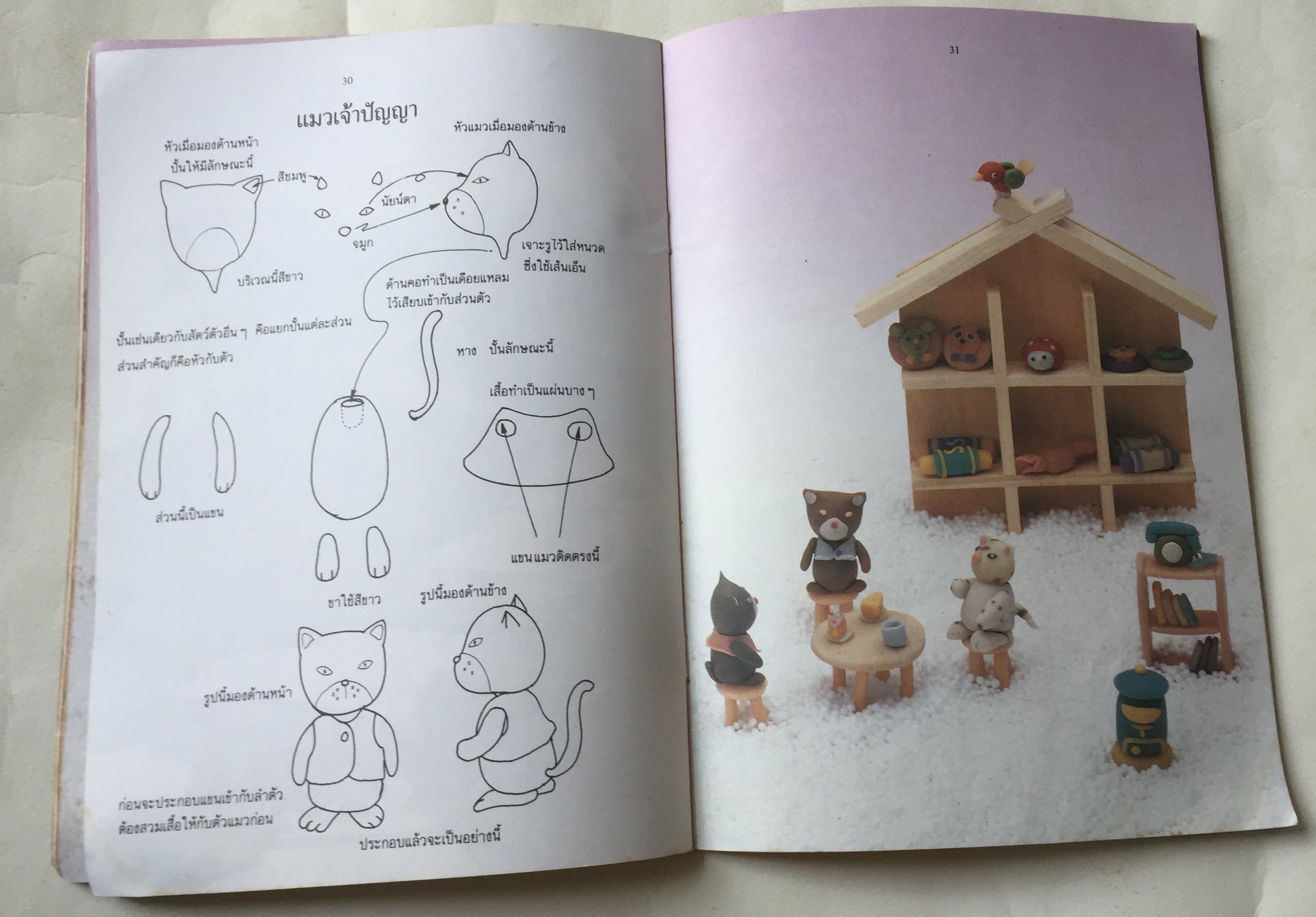 หนังสืองานอดิเรกเก่า สนุกกับการปั้น