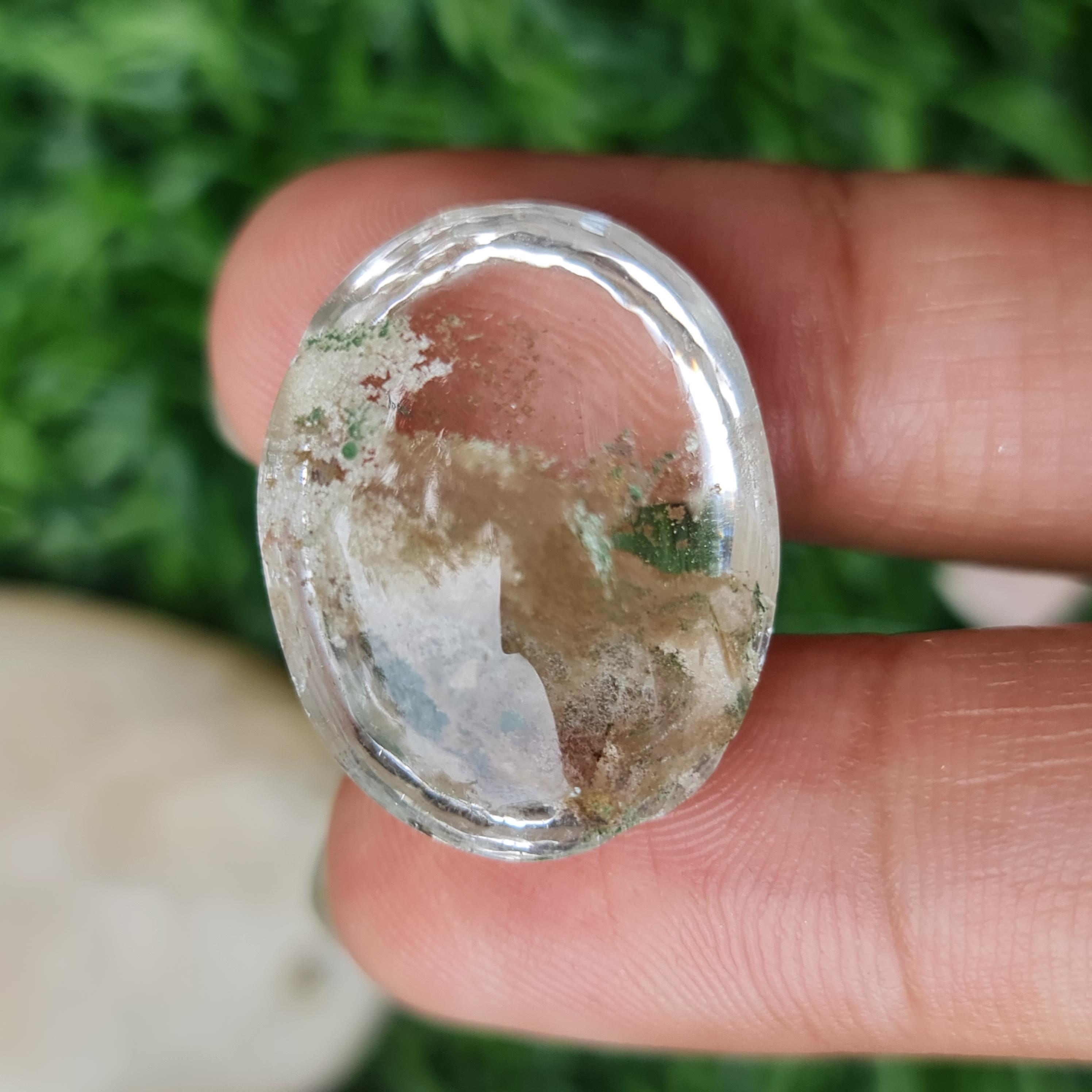 โป่งข่าม ควอตซ์ Rutilated Quartz 31.22 กะรัต Cts. พลอยแท้ อัญมณีมงคลประจําวันเกิด เครื่องประดับพลอย