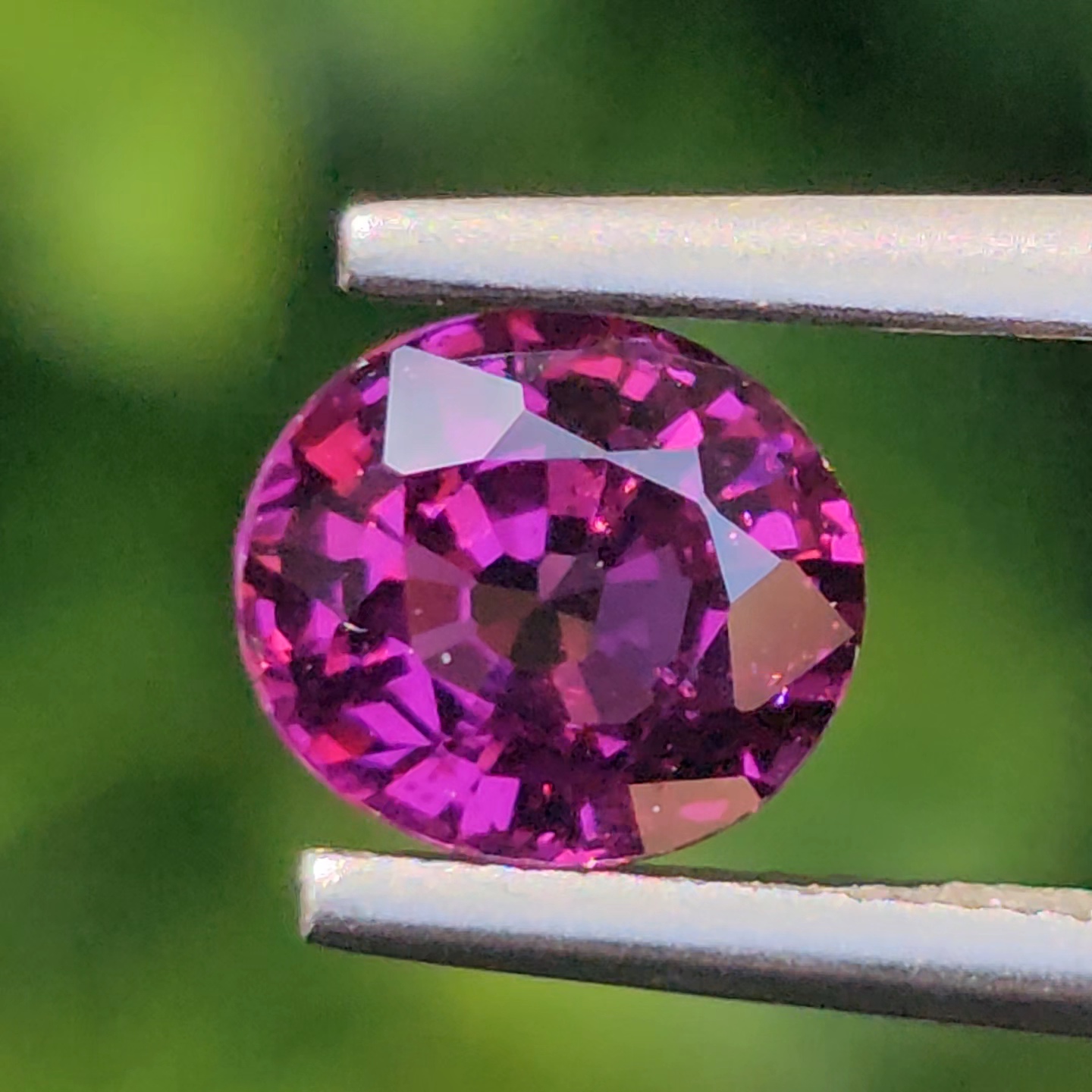 พลอย อุมบาไลต์ การ์เน็ต Umbalite Garnet 1.07กะรัต (Cts.) ดิบ Unheated ลอยแท้ อัญมณีมงคลประจําวันเกิด เครื่องประดับพลอย