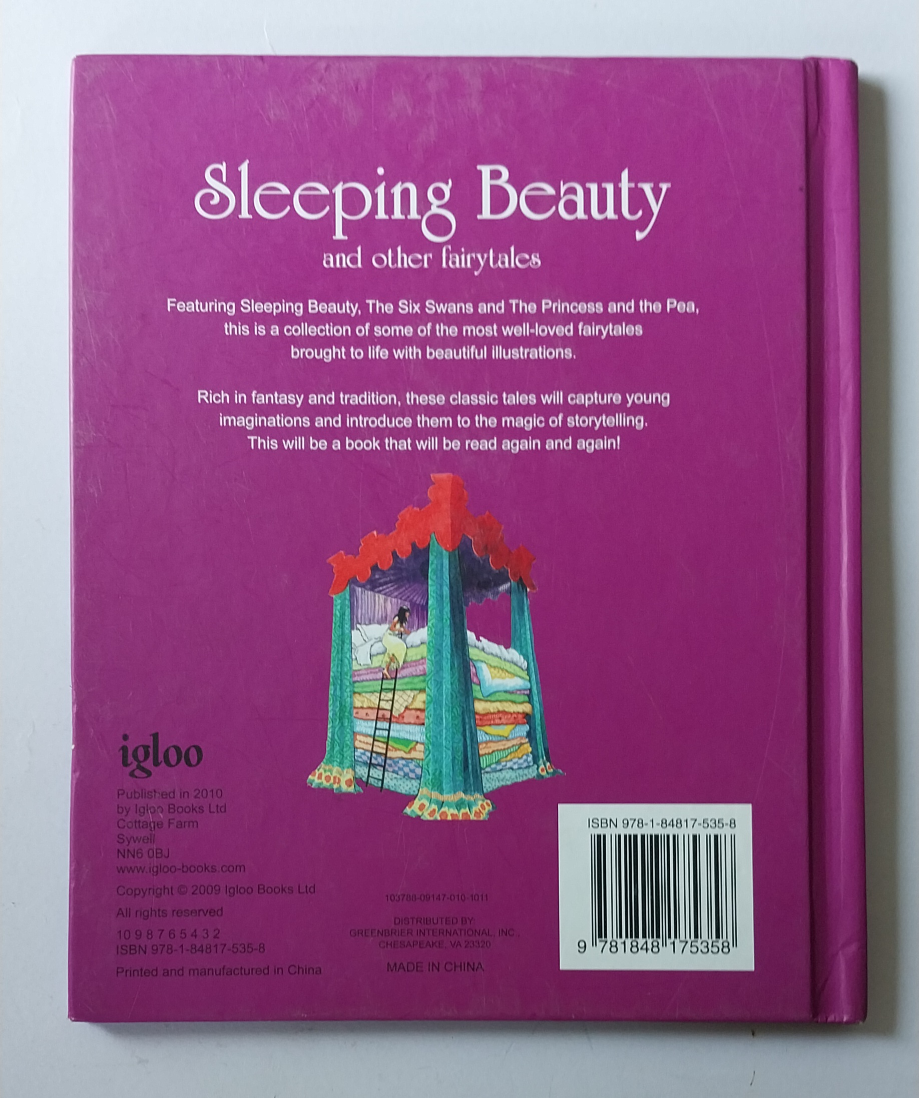 มีหลายภาพ, เจ้าหญิงนิทรา,หนังสือนิทานปกแข็งภาษาอังกฤษ ขนาด 21 ซม. ,3 in 1 Fairy Tale Treasures,Sleeping Beauty and other fairytales