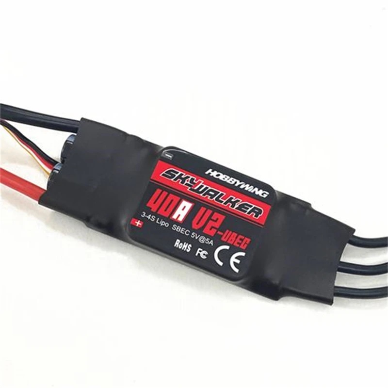 สปีด ESC HOBBYWING SKYWALKER 40A V2 3-4S UBEC 5V 5A SW40AV2