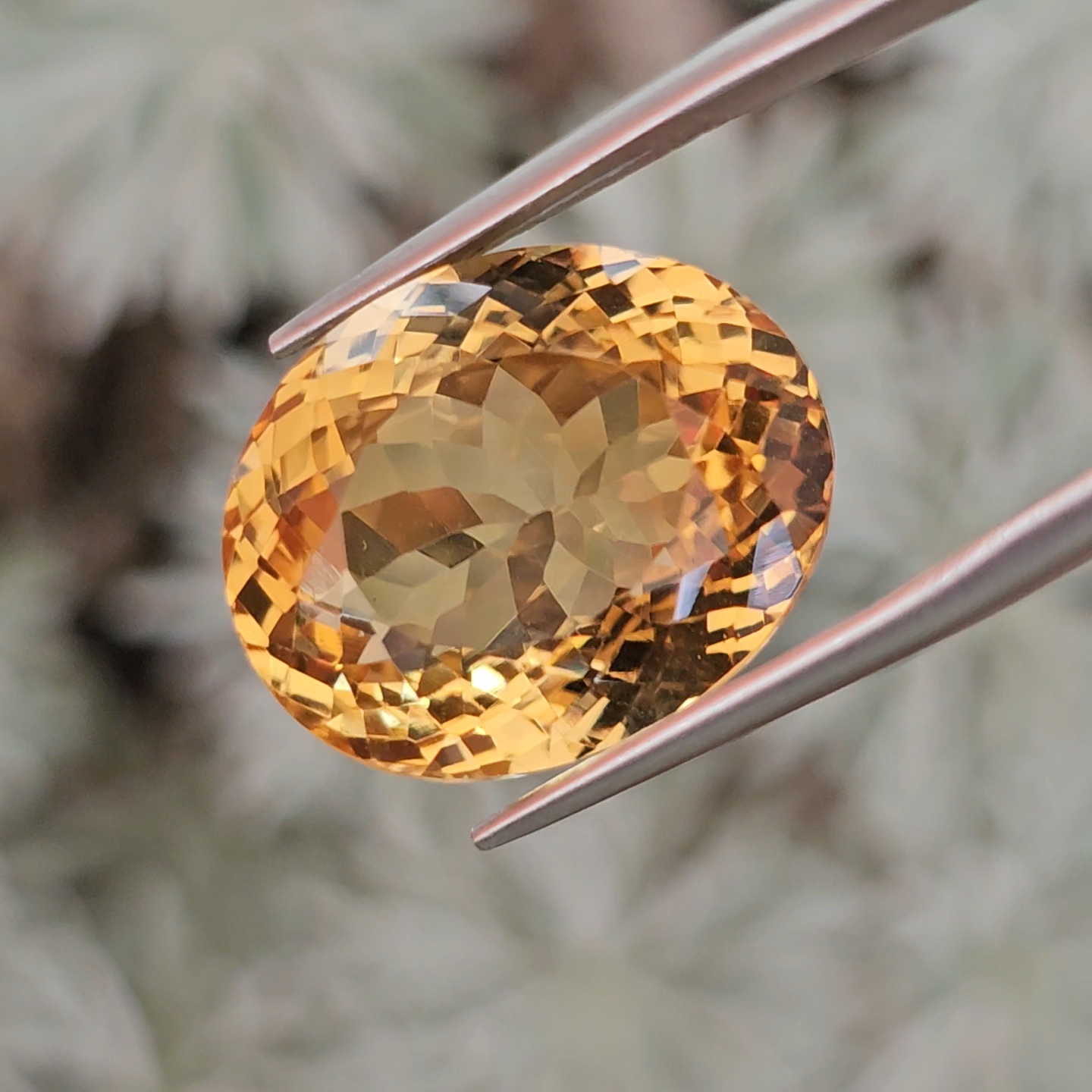 พลอย ซิทริน Citrine 25.92 กะรัต (Cts.) พลอยแท้ อัญมณีมงคลประจําวันเกิด เครื่องประดับพลอย