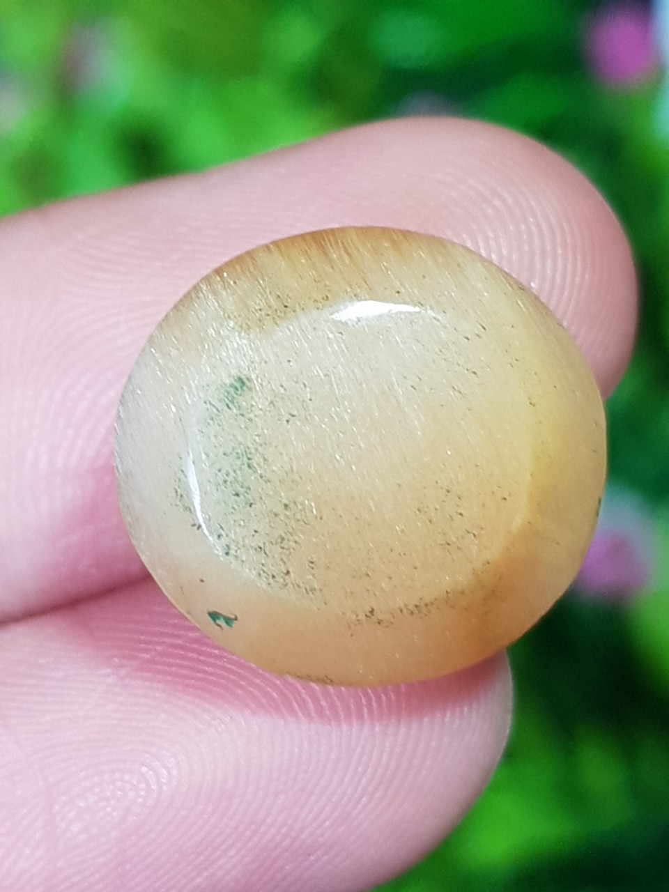 ไหม ควอตซ์ Rutilated Quartz 16.28 กะรัต Cts.พลอยแท้ อัญมณีมงคลประจําวันเกิด เครื่องประดับพลอย
