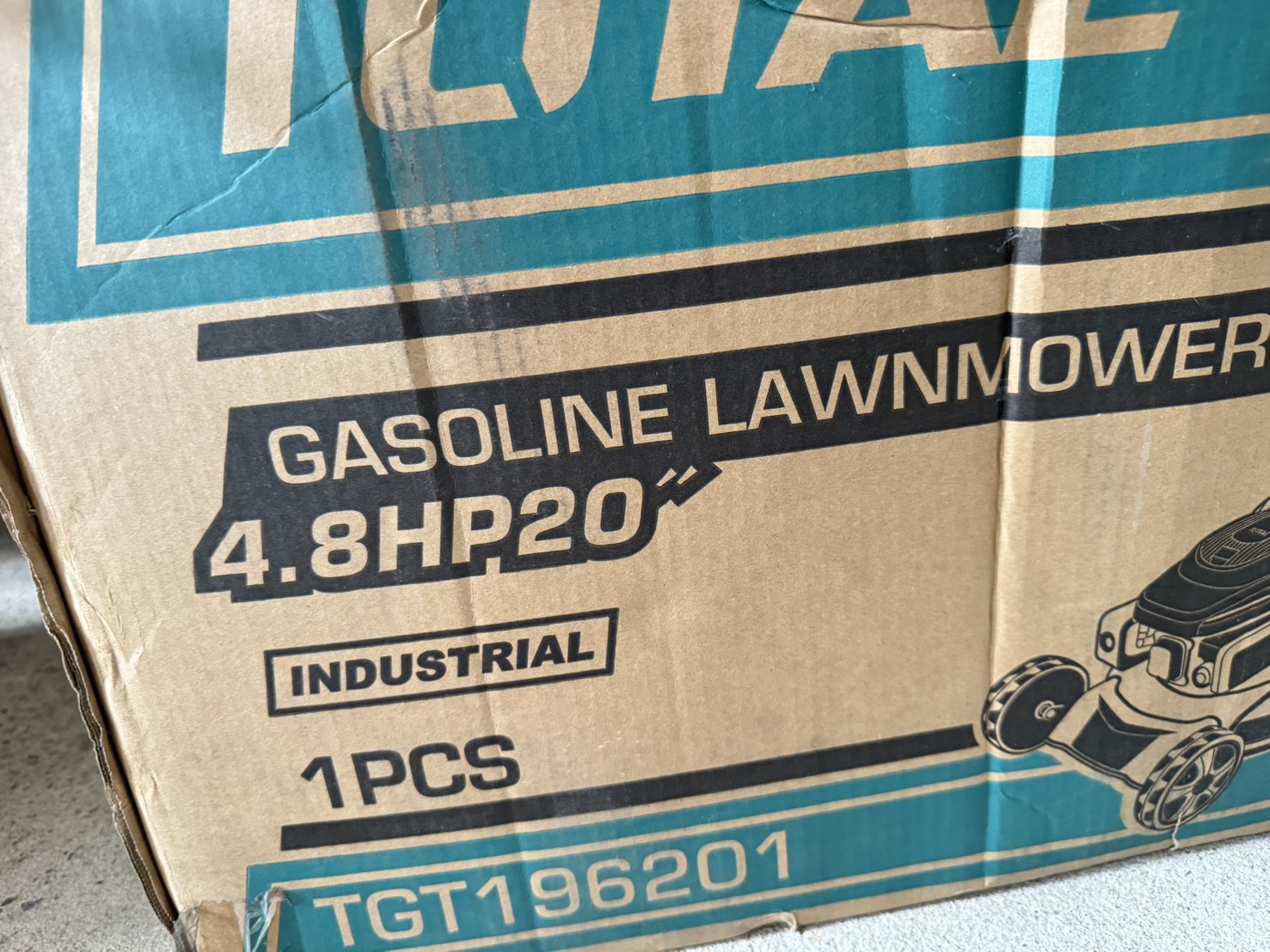 Total รถเข็นตัดหญ้า รุ่น TGT196201 เครื่องยนต์ 4จังหวะ 4.8แรงม้า