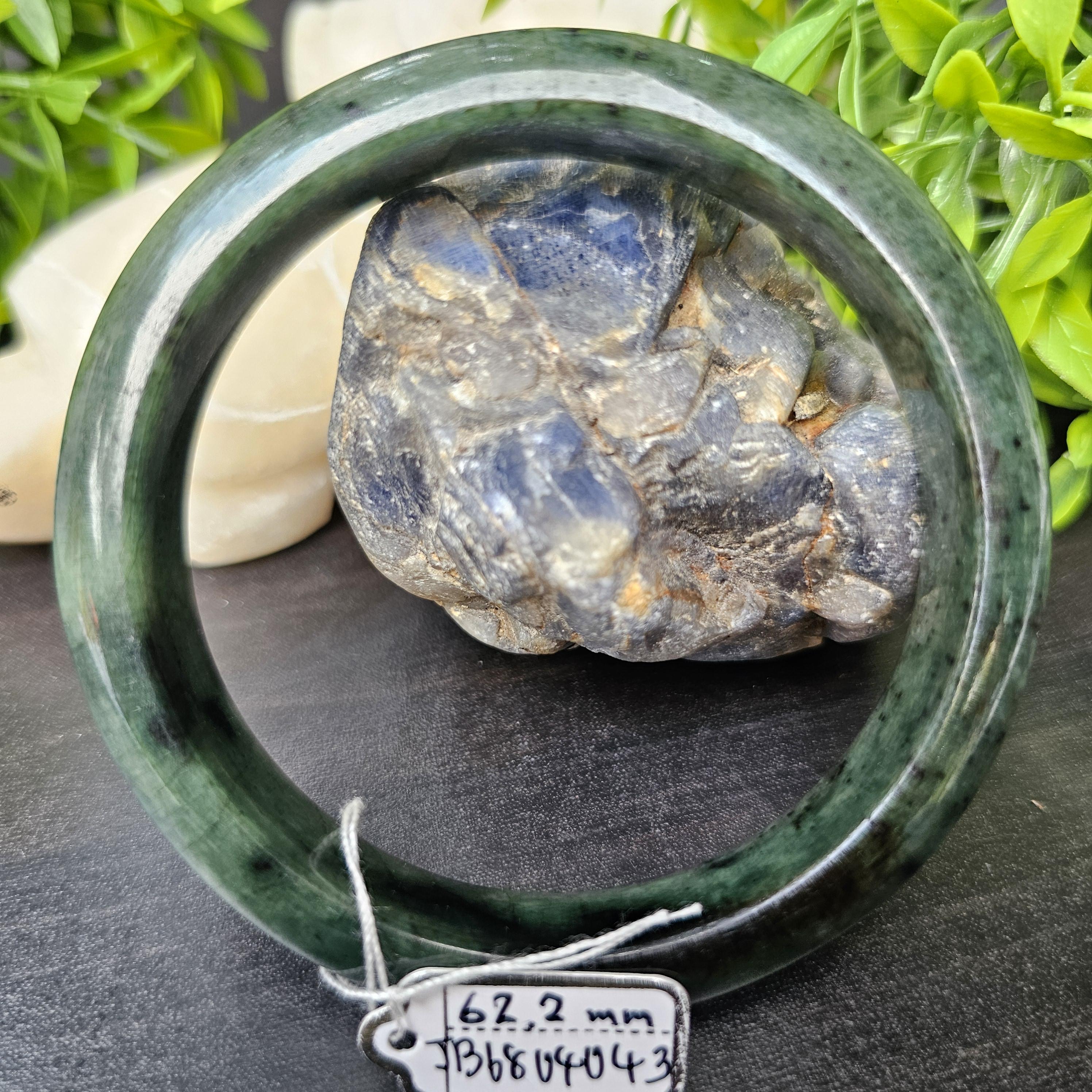 JB6804043 หยก พม่า แท้ Jade กำไลหยก 62.2 มม. (Jadeite bracelet) พม่า (Myanmar)