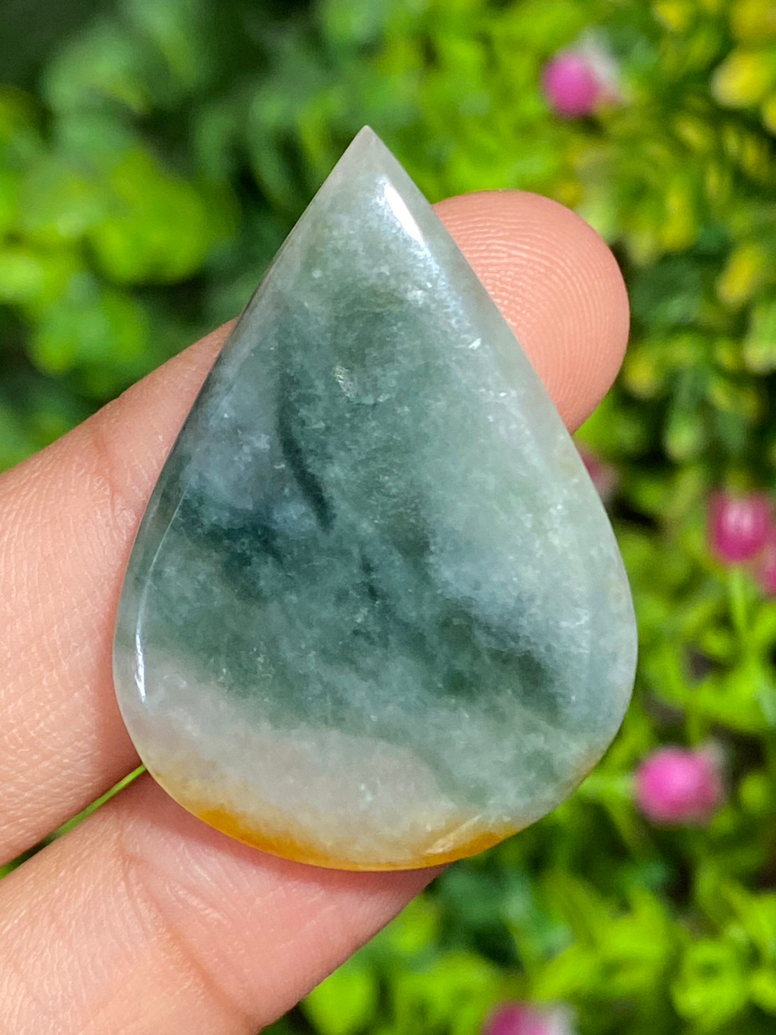 หยกพม่าเจียรนัย (Burmese jade ) 36.51 กะรัต หยกพม่า (jadeite)
