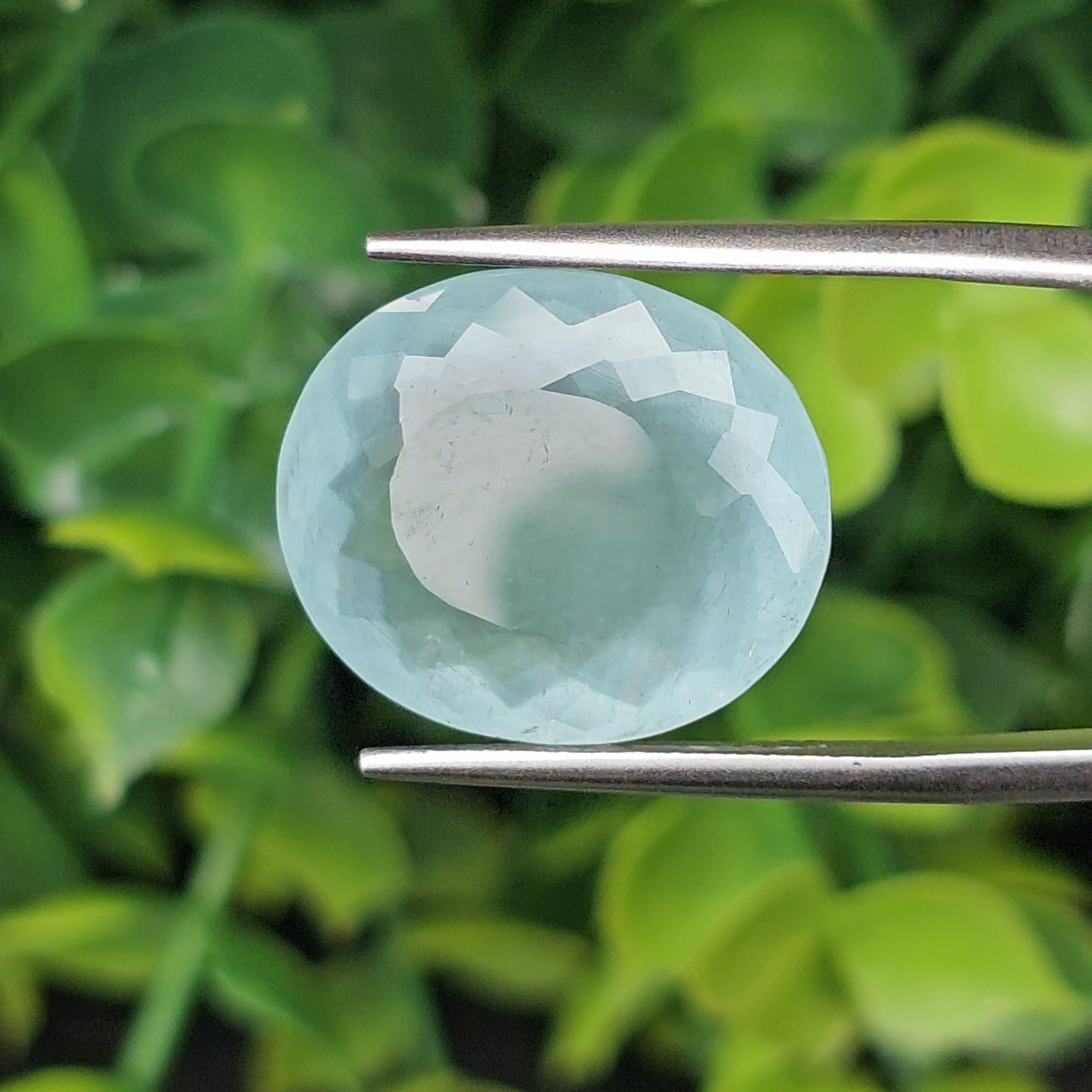 พลอย อความารีน Aquamarine 13.05 กะรัต (Cts.) พลอยแท้ อัญมณีมงคลประจําวันเกิด เครื่องประดับพลอย