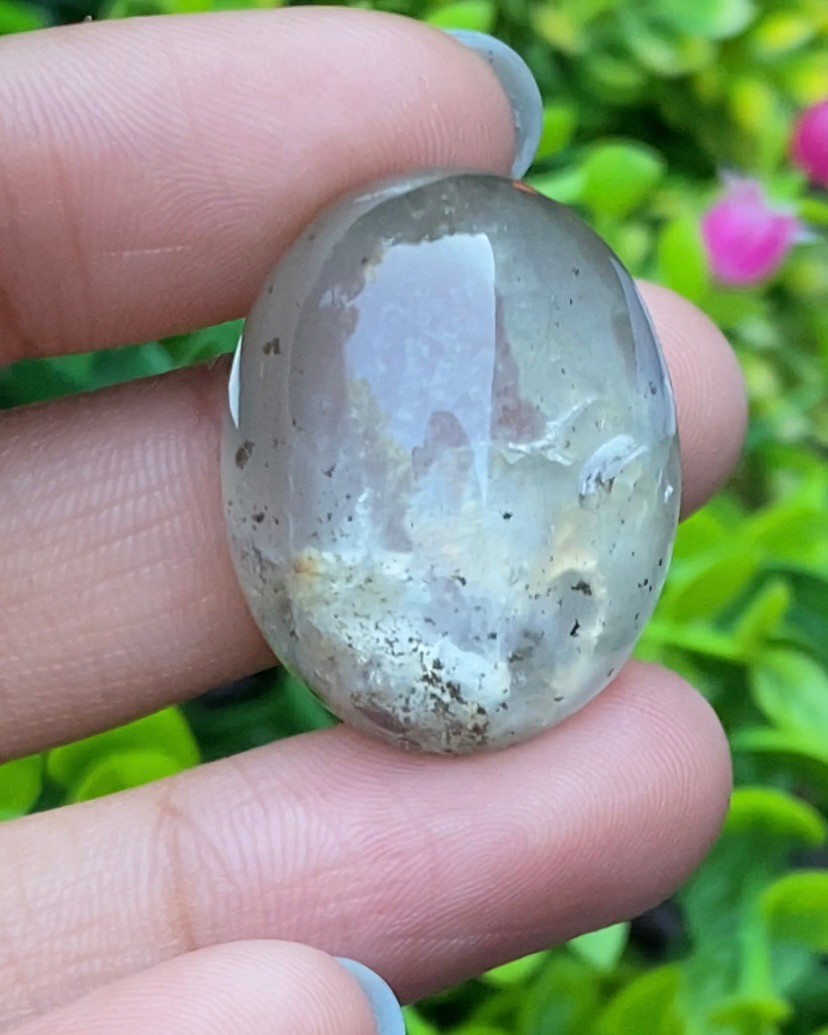โป่งข่าม ควอตซ์ Rutilated Quartz 61.67 กะรัต Cts. พลอยแท้ อัญมณีมงคลประจําวันเกิด เครื่องประดับพลอย