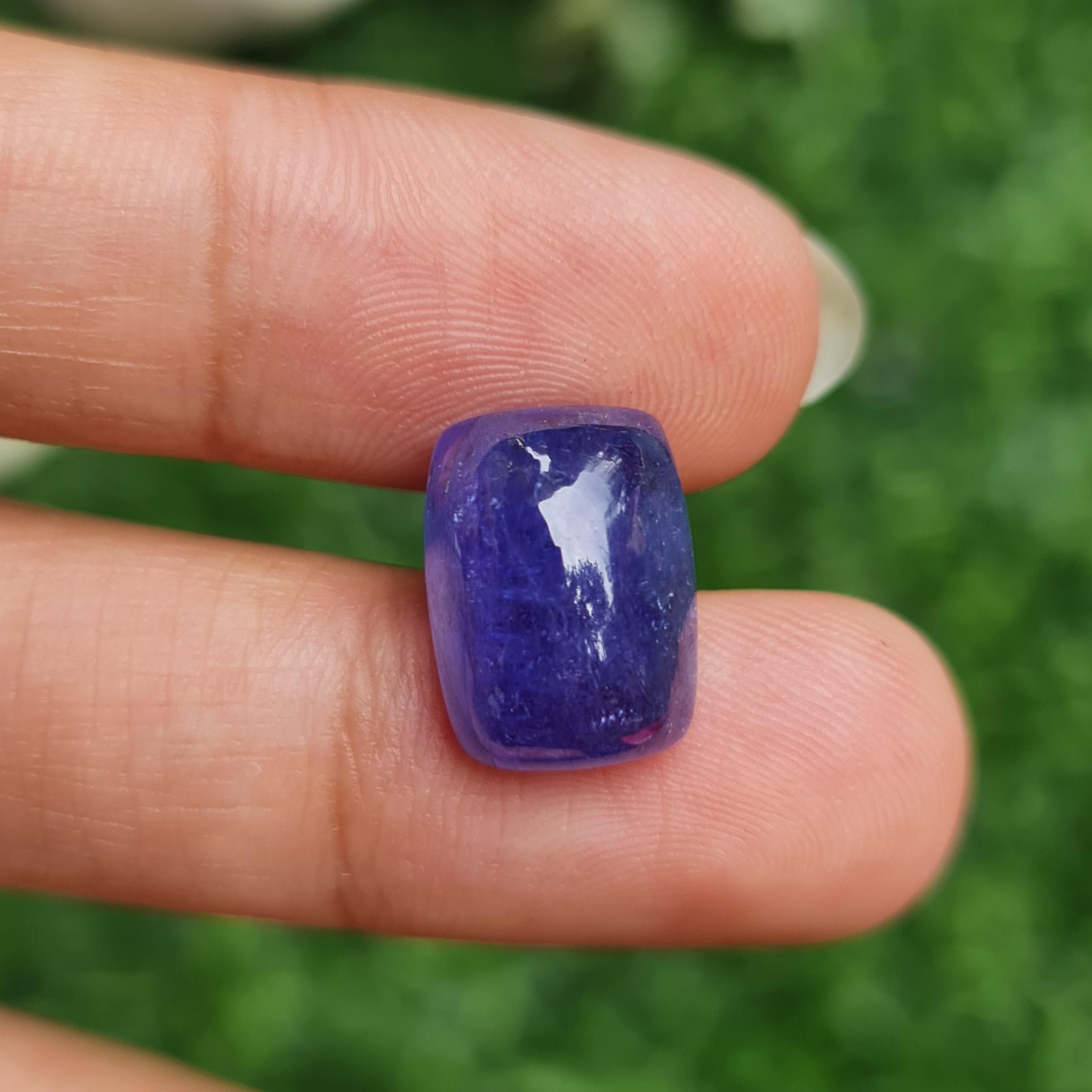 พลอย แทนซาไนท์ Tanzanite 11.69 กะรัต (Cts.) พลอยแท้ อัญมณีมงคลประจําวันเกิด เครื่องประดับพลอย