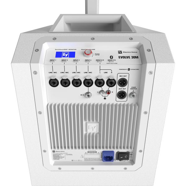 Electro-Voice EVOLVE 30M-W ชุดลำโพงคอลัมน์ 8×2.8 นิ้ว ซับวูฟเฟอร์ 10 นิ้ว มีแอมป์ในตัว 1000 วัตต์ Bluetooth ในตัว