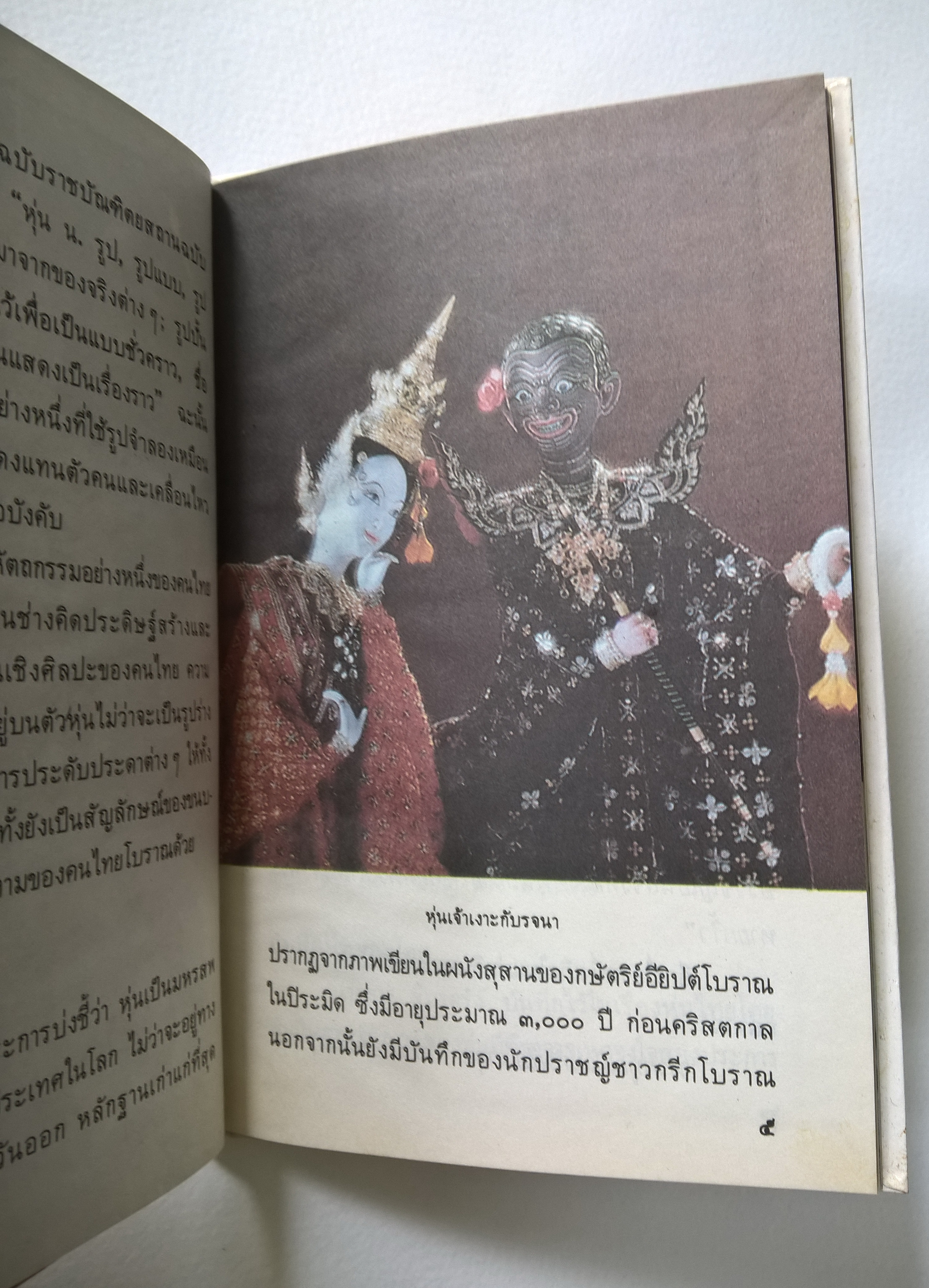 หนังสือชุดความรู้ไทยขององค์การค้าคุรุสภา "การเล่นละครหุ่น" โดย วดี กัณหทัต และชัยณรงค์ ชวนะชิต พิมพ์ครั้งที่ 1 ปี 2529 **หนังสือใหม่ ปกมีตำหนิ