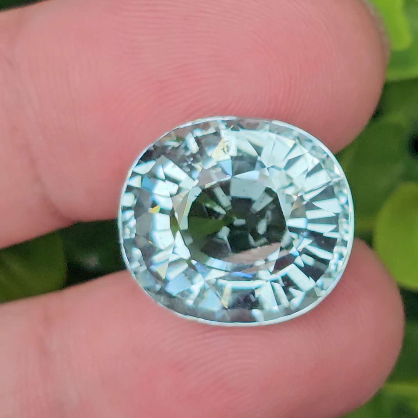 พลอย อความารีน Aquamarine 18.39 กะรัต (Cts.) พลอยแท้ อัญมณีมงคลประจําวันเกิด เครื่องประดับพลอย