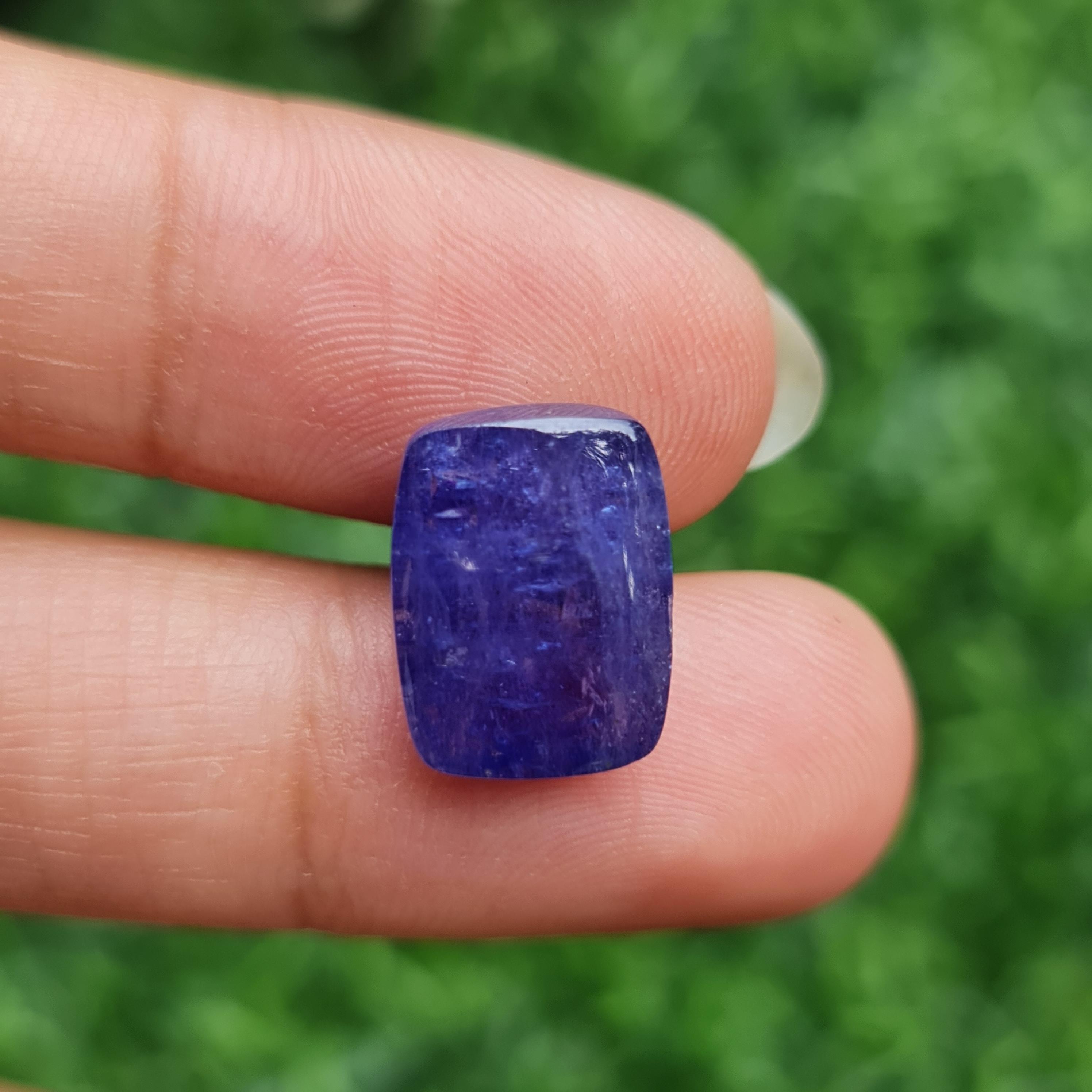 พลอย แทนซาไนท์ Tanzanite 11.69 กะรัต (Cts.) พลอยแท้ อัญมณีมงคลประจําวันเกิด เครื่องประดับพลอย