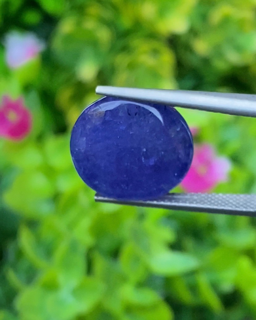 พลอย แทนซาไนท์ Tanzanite 16.92 กะรัต (Cts.) พลอยแท้ อัญมณีมงคลประจําวันเกิด เครื่องประดับพลอย