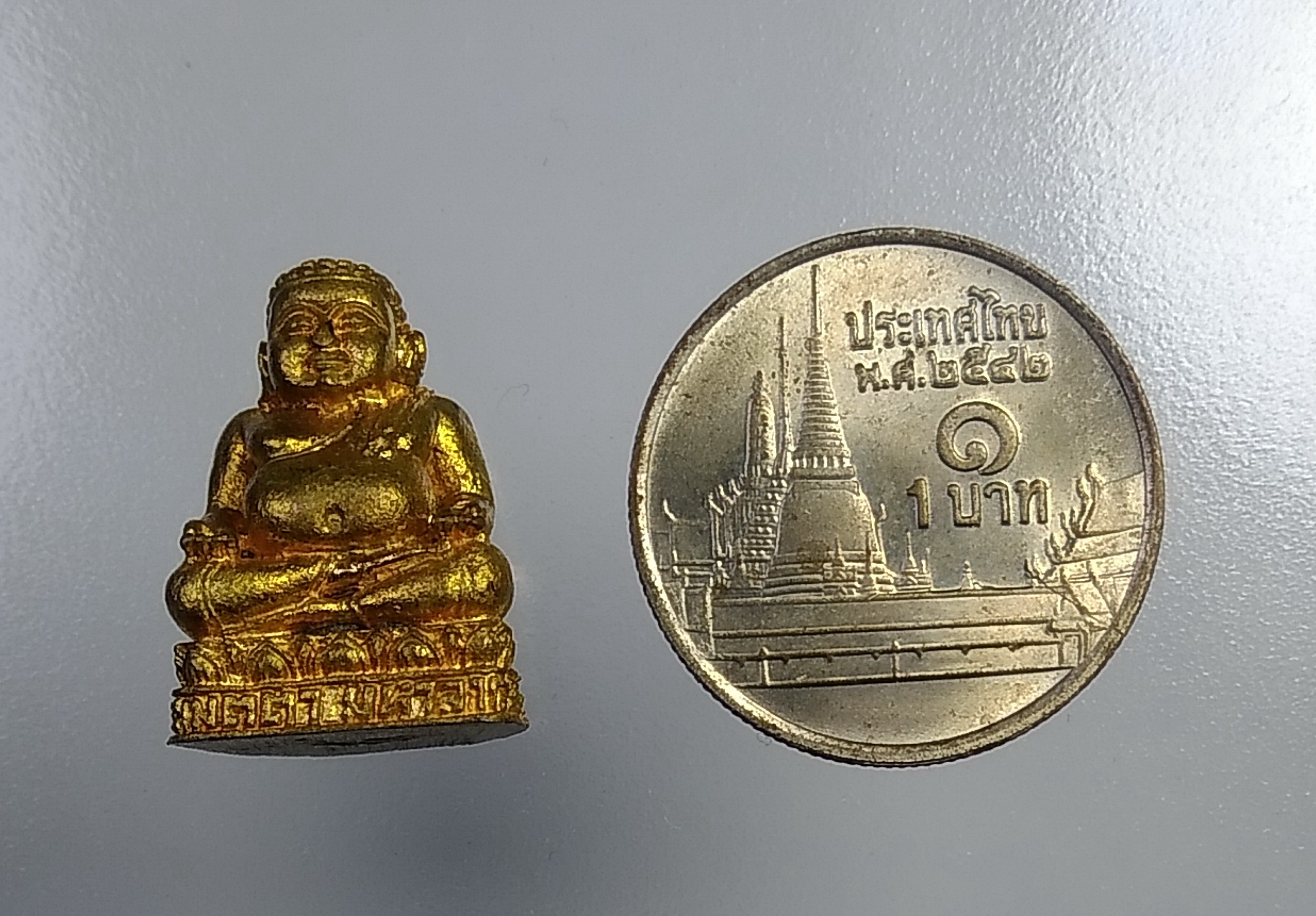 พระไม่ทราบรายละเอียด L229 รูปหล่อ พระสังกัจจายน์ เมตตามหาลาภ มารวย ไม่ทราบที่ครับ