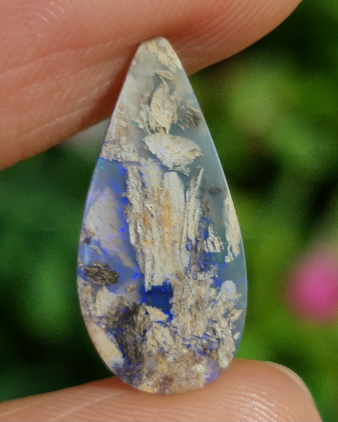 พลอย โบลเดอร์ โอปอล ออสเตรเลีย Australian Boulder Opal 2.37 กะรัต (Cts.) พลอยแท้ อัญมณีมงคลประจําวันเกิด เครื่องประดับพลอย