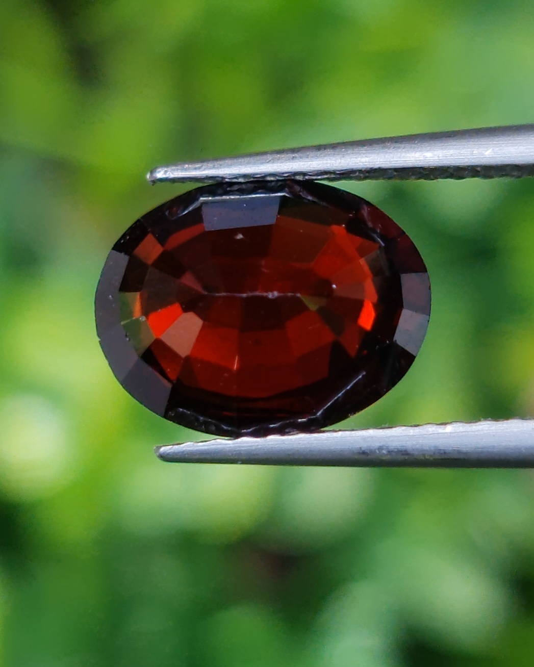 พลอย โรโดไลต์ กาเน็ท Rhodolite Garnet 3.00 กะรัต Cts.พลอยแท้ อัญมณีมงคลประจําวันเกิด เครื่องประดับพลอย