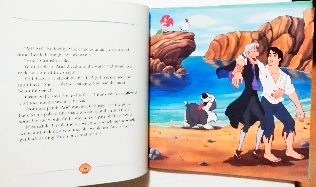 หนังสือนิทานภาพสวย**ปกหลังมีตำหนิตรงสันบนและมีรอยตามภาพ, เจ้าหญิงเงือกน้อย แอเรี่ยล The Little Mermaid