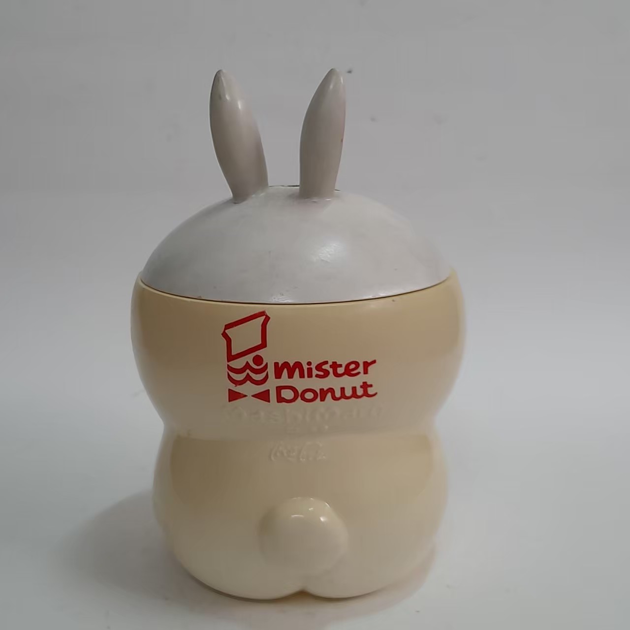 มีหลาบภาพ,ที่ใส่ของ พรีเมี่ยม มิสเตอร์โดนัท มาชิมาโล ร่วมกับโค้ก งานเก่า มือสอง สีเปลี่ยนจากการเก็บ มีรอยบ้าง ขนาดตามรูป