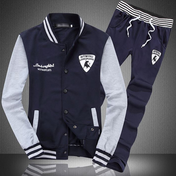 ชุดเสื้อแจ็คเก็ตกันหนาว คู่กางเกงขายาวสไตล์สปอร์ต (11722MM)