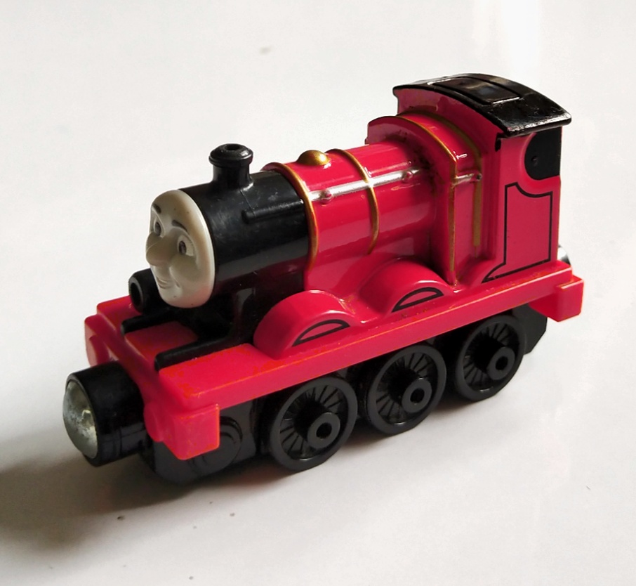 ของสะสม ของเล่น รถเหล็กโธมัส สีแดง"เจมส์" Die Cast train, James, Diesel the red train, Thomas