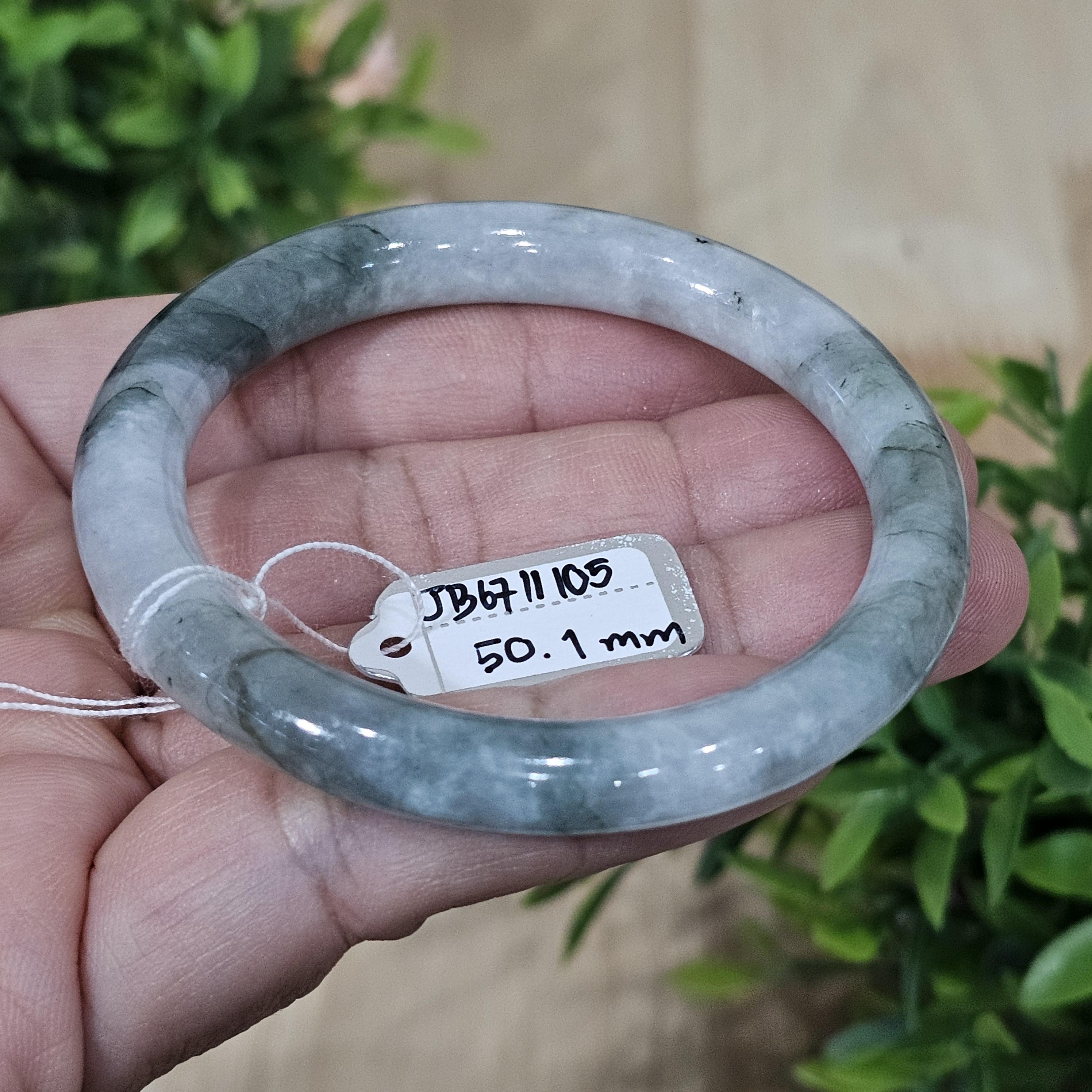 JB6711105 หยก พม่า แท้ Jade กำไลหยก (Jadeite bracelet) พม่า (Myanmar) 50.1 มม.