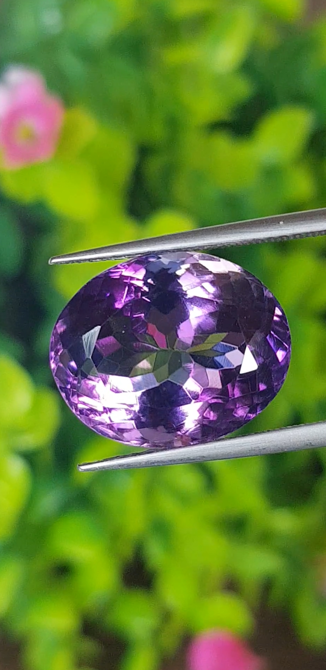 พลอย อเมทิส Amethyst 11.36 กะรัต (Cts.) พลอยแท้ อัญมณีมงคลประจําวันเกิด เครื่องประดับพลอย