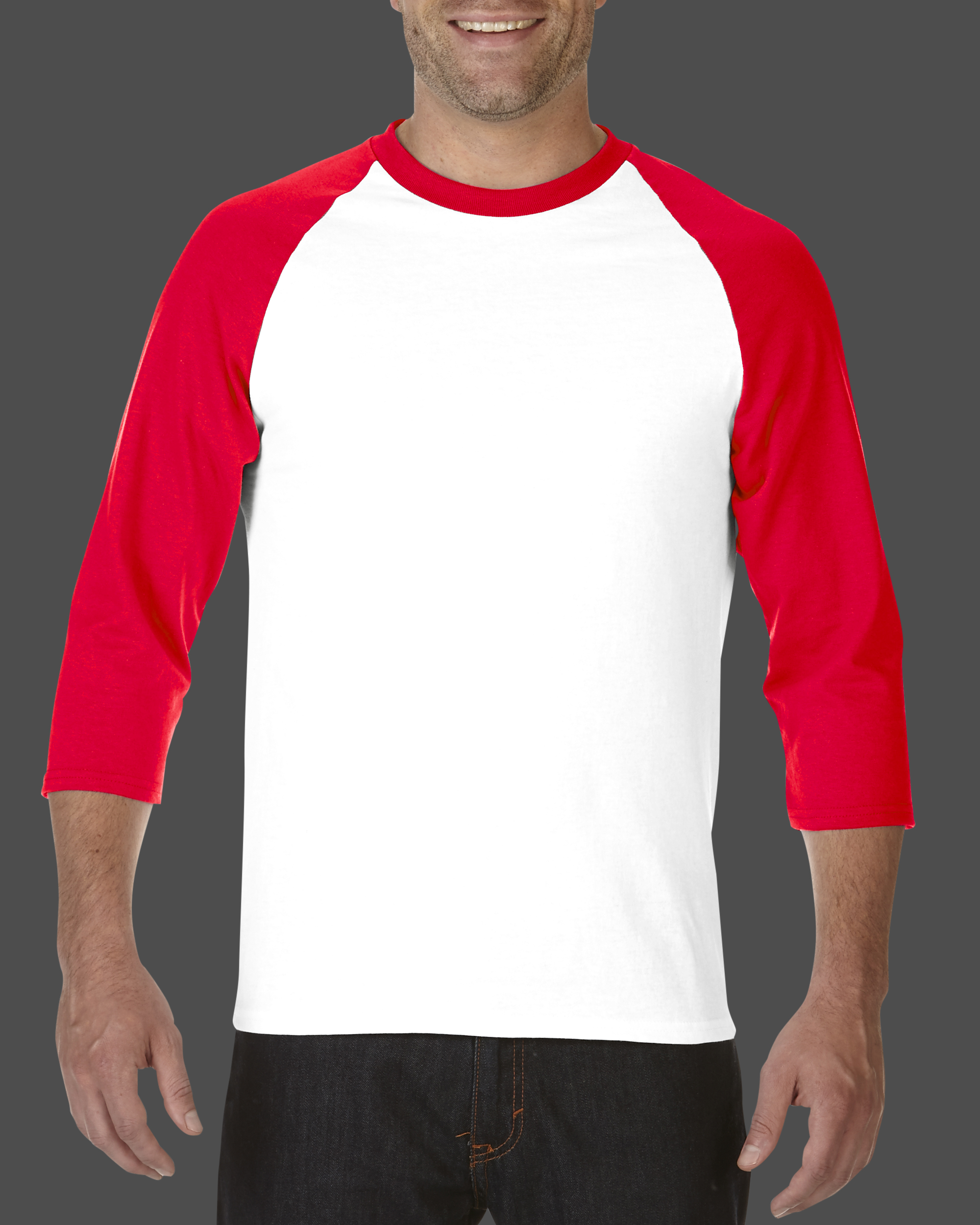 เสื้อยืด GILDAN 76700 ไหล่สโลปแขนสามส่วน