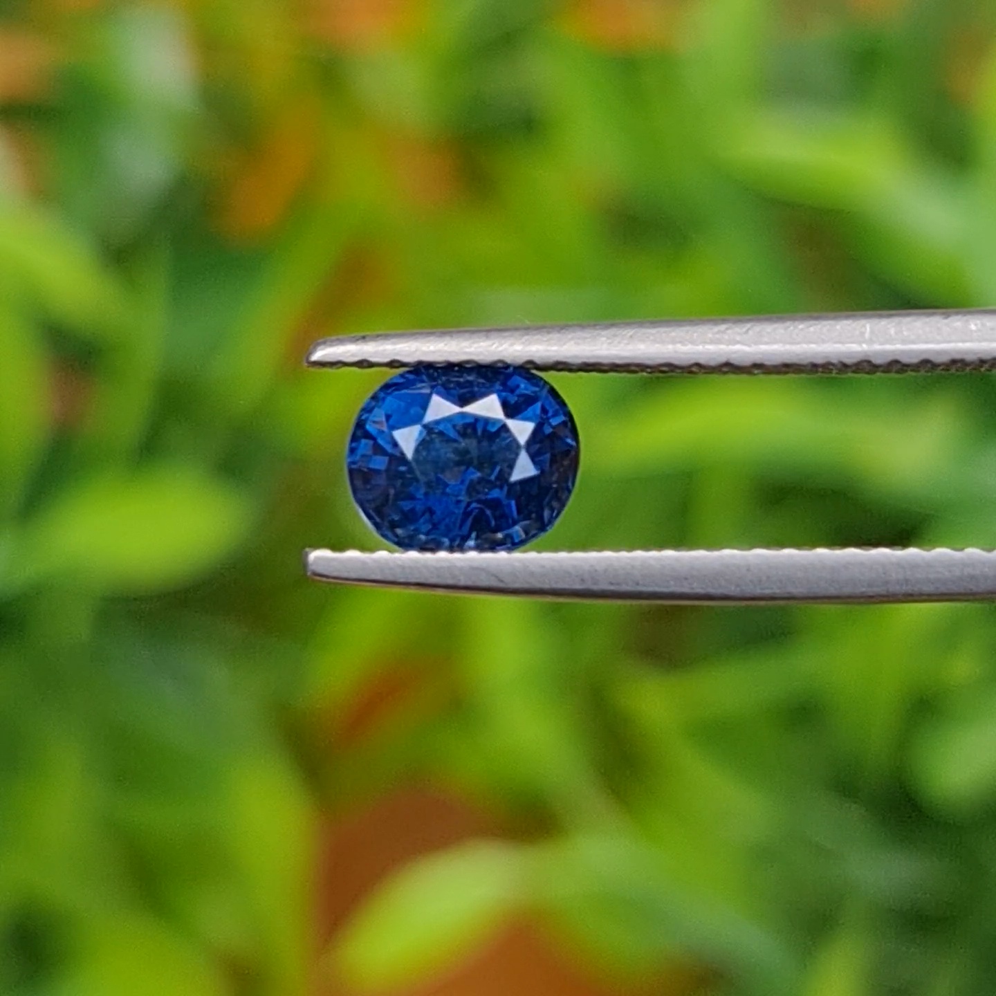 พลอย ไพลิน Blue Sapphire 1.38 กะรัต (Cts.) พลอยแท้ อัญมณีมงคลประจําวันเกิด เครื่องประดับพลอย