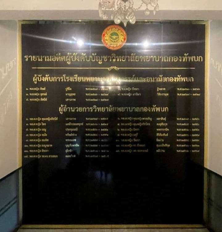 ป้ายอักษรรายนาม วัสดุอะคริลิคทองมิลเลอร์ พร้อมติดตั้ง ขนาดป้าย 320x345cm