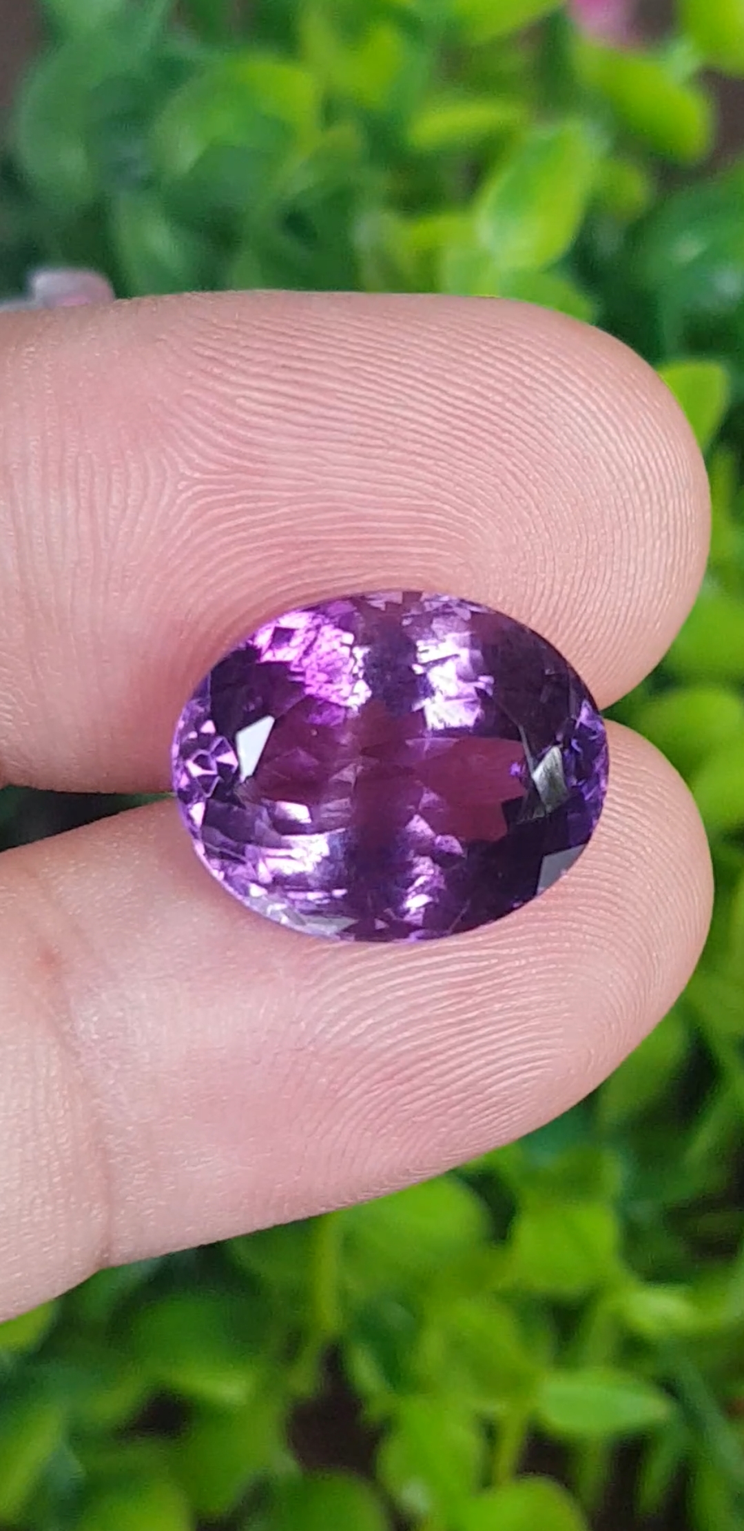 พลอย อเมทิส Amethyst 11.36 กะรัต (Cts.) พลอยแท้ อัญมณีมงคลประจําวันเกิด เครื่องประดับพลอย