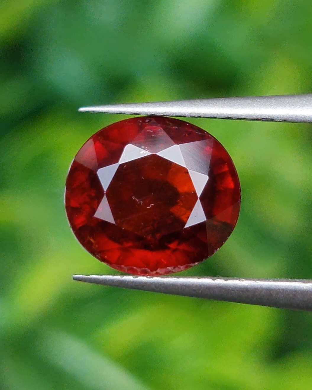 พลอย สเปสซาร์ไทต์ Spessartite Garnet 2.90 กะรัต Cts. พลอยแท้ อัญมณีมงคลประจําวันเกิด เครื่องประดับพลอย