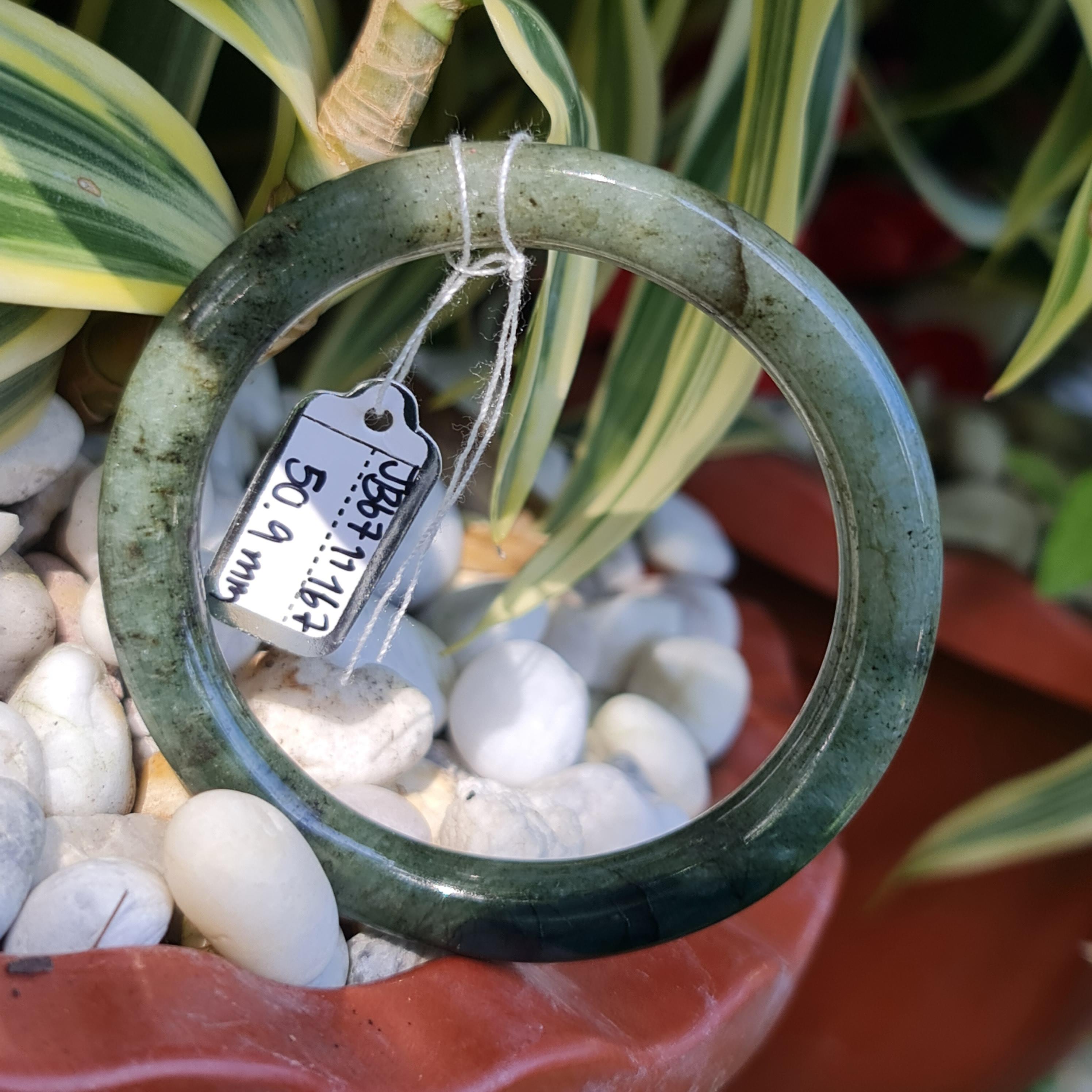 JB6711167 หยก พม่า แท้ Jade กำไลหยก (Jadeite bracelet) พม่า (Myanmar) 50.9 มม.