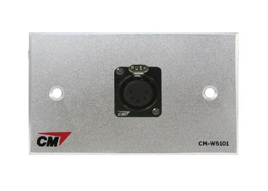 CM CM-W5101XF5 แผ่นติด XLR ตัวเมีย 5 Pin 1 ช่อง