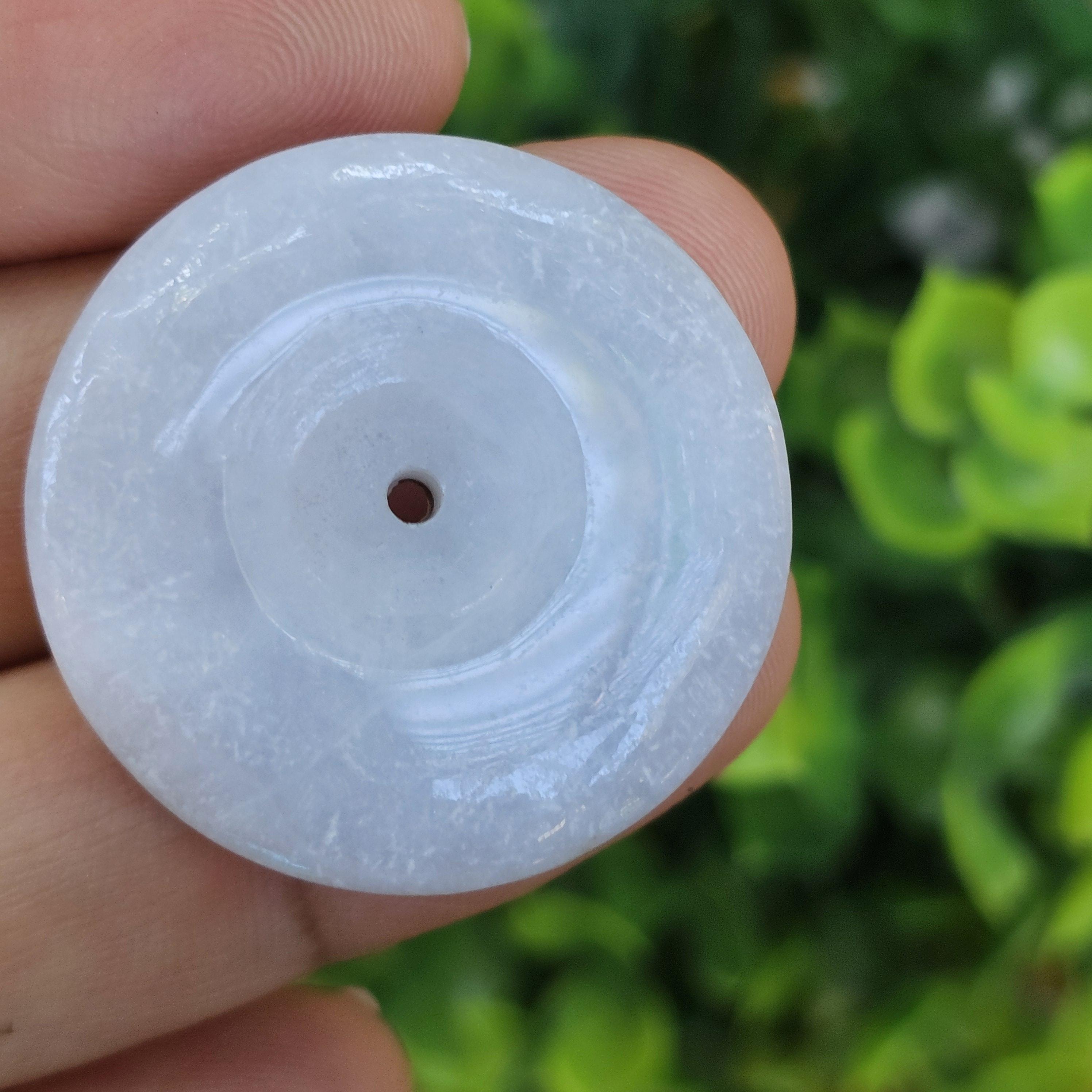หยก พม่า แท้ Jade จี้โดนัทหยก (Bi-dise jadeite) พม่า (Myanmar) 80.93 กะรัต (Cts.)