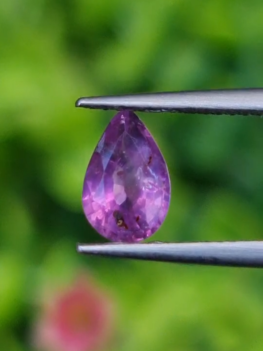 พลอย เพอเพิล แซฟไฟร์ สีม่วง Purple Sapphire 0.94 กะรัต (Cts.) พลอยแท้ อัญมณีมงคลประจําวันเกิด เครื่องประดับพลอย