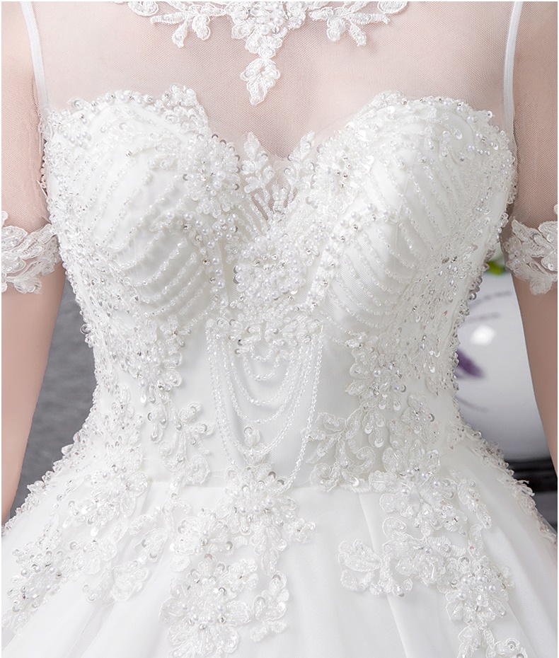 ชุดแต่งงาน แขนสี่ส่วน