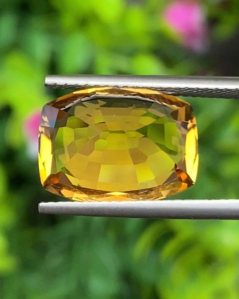 พลอย ซิทริน Citrine 7.10 กะรัต (Cts.) พลอยแท้ อัญมณีมงคลประจําวันเกิด เครื่องประดับพลอย