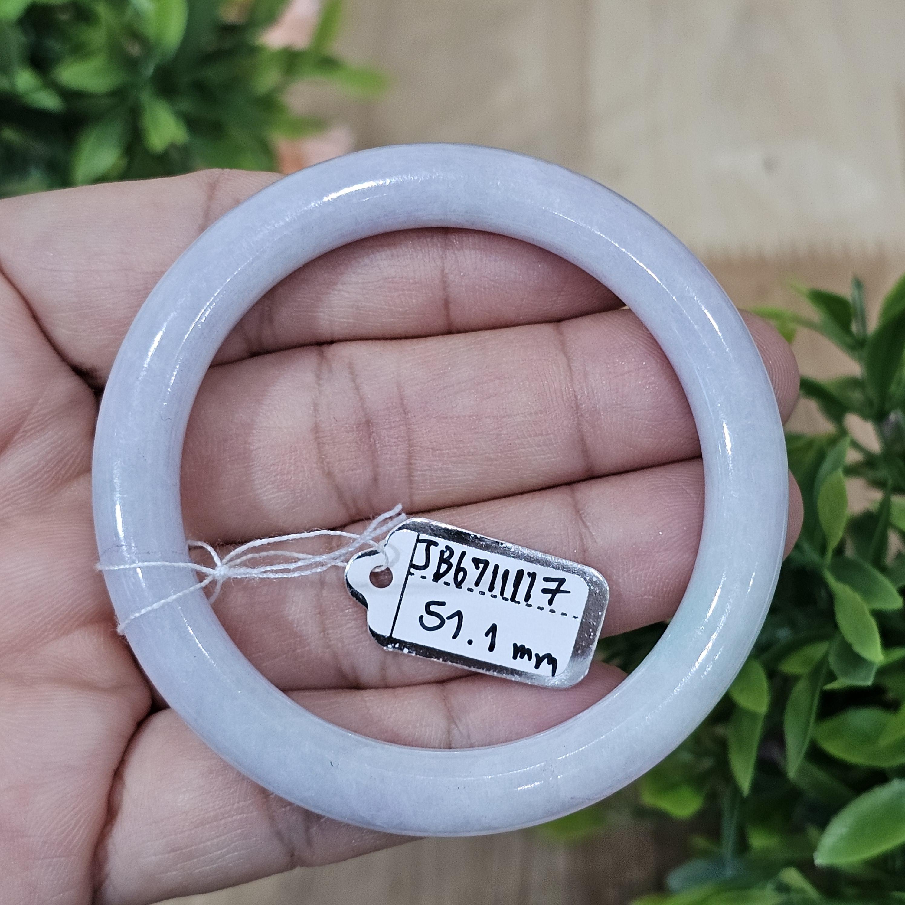 JB6711117 หยก พม่า แท้ Jade กำไลหยก 51.1 มม. (Jadeite bracelet) พม่า (Myanmar)