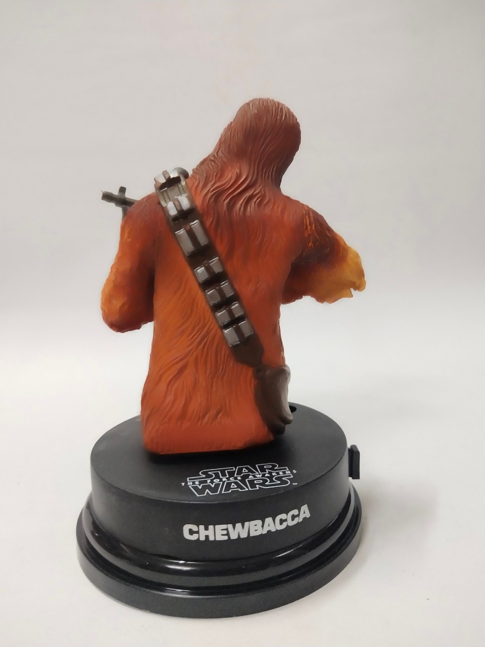 ท๊อปเปอร์แก้วน้ำ EGV ชิวแบคก้า จาก STAR WARS EP.7 THE FORCE AWAKEN ขนาดตามภาพ เก่าเก็บหลุดจากฐานแต่ประกอบได้ มือสองตามสภาพ