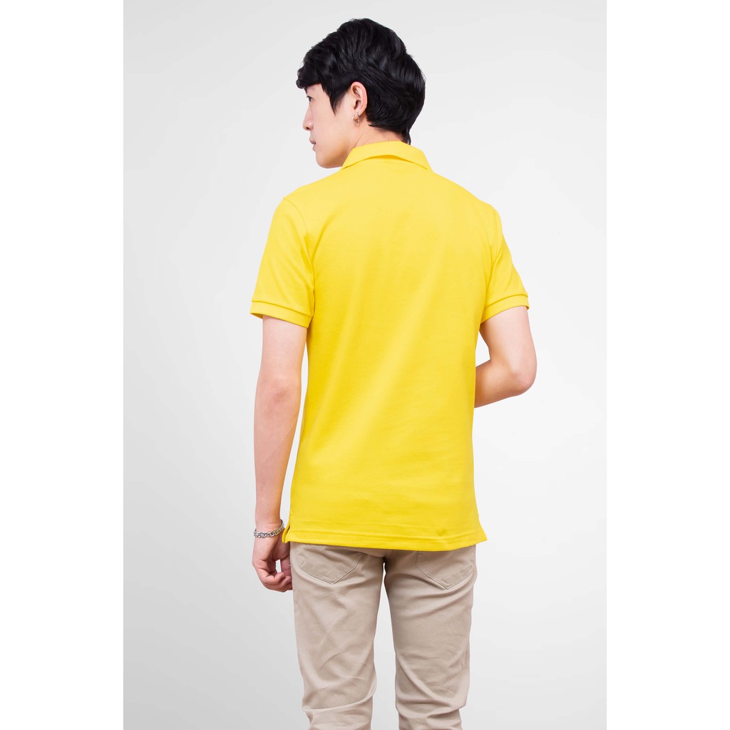 No Problem Noproblem ยอดขาย No.1 รับประกัน ไม่ย้วย ไม่ยืด ผ้านุ่ม เสื้อโปโล ชาย สีเหลืองบุษราคัม