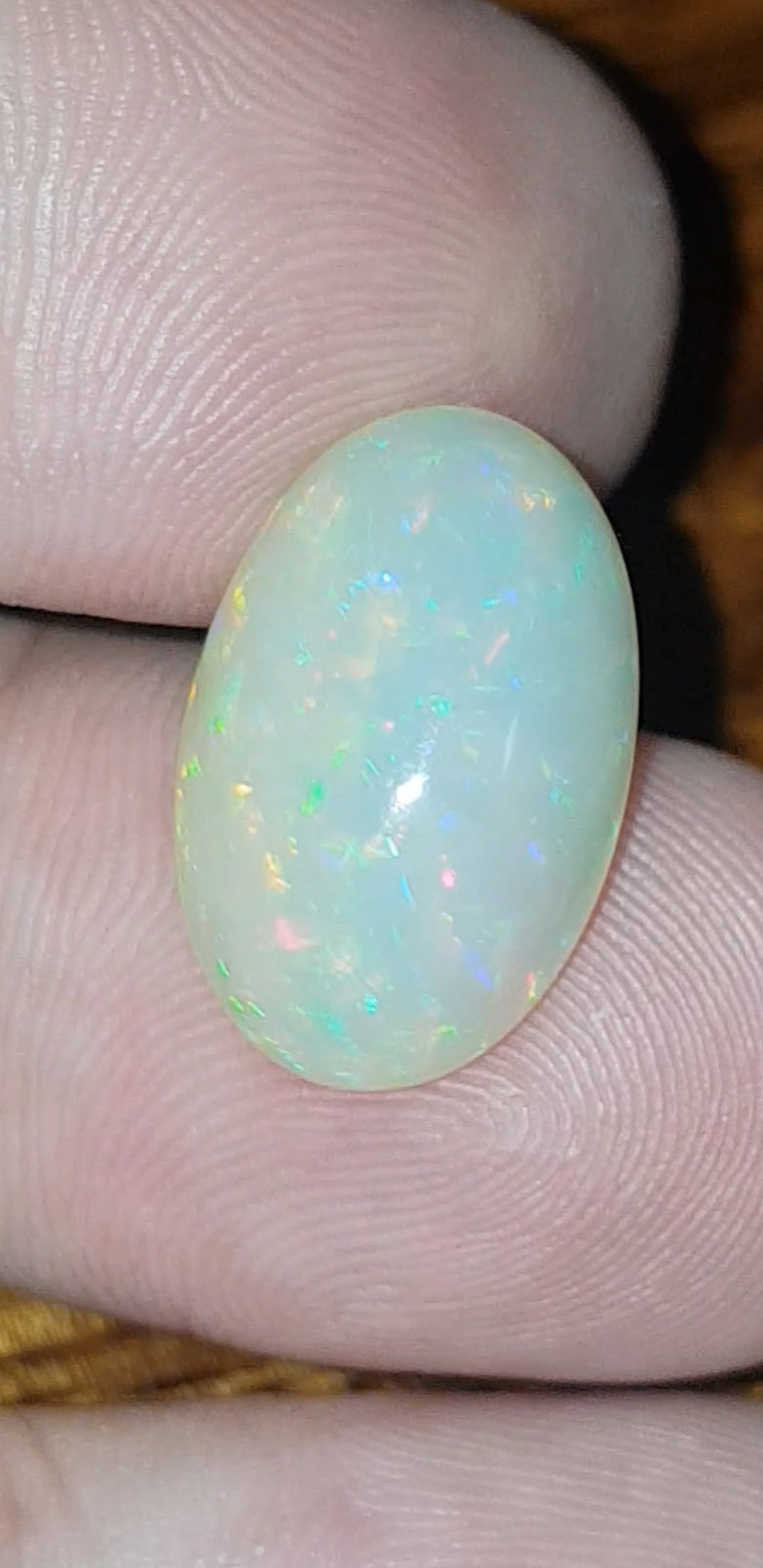 พลอย โอปอล Opal 7.35 กะรัต (Cts.) พลอยแท้ อัญมณีมงคลประจําวันเกิด เครื่องประดับพลอย