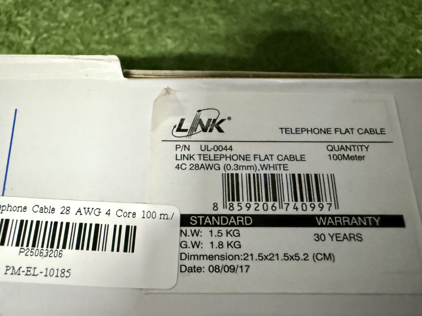 สาย LAN Link CAT 6 UTP CABLE 4P CM BLUE (US-9106A)305M.