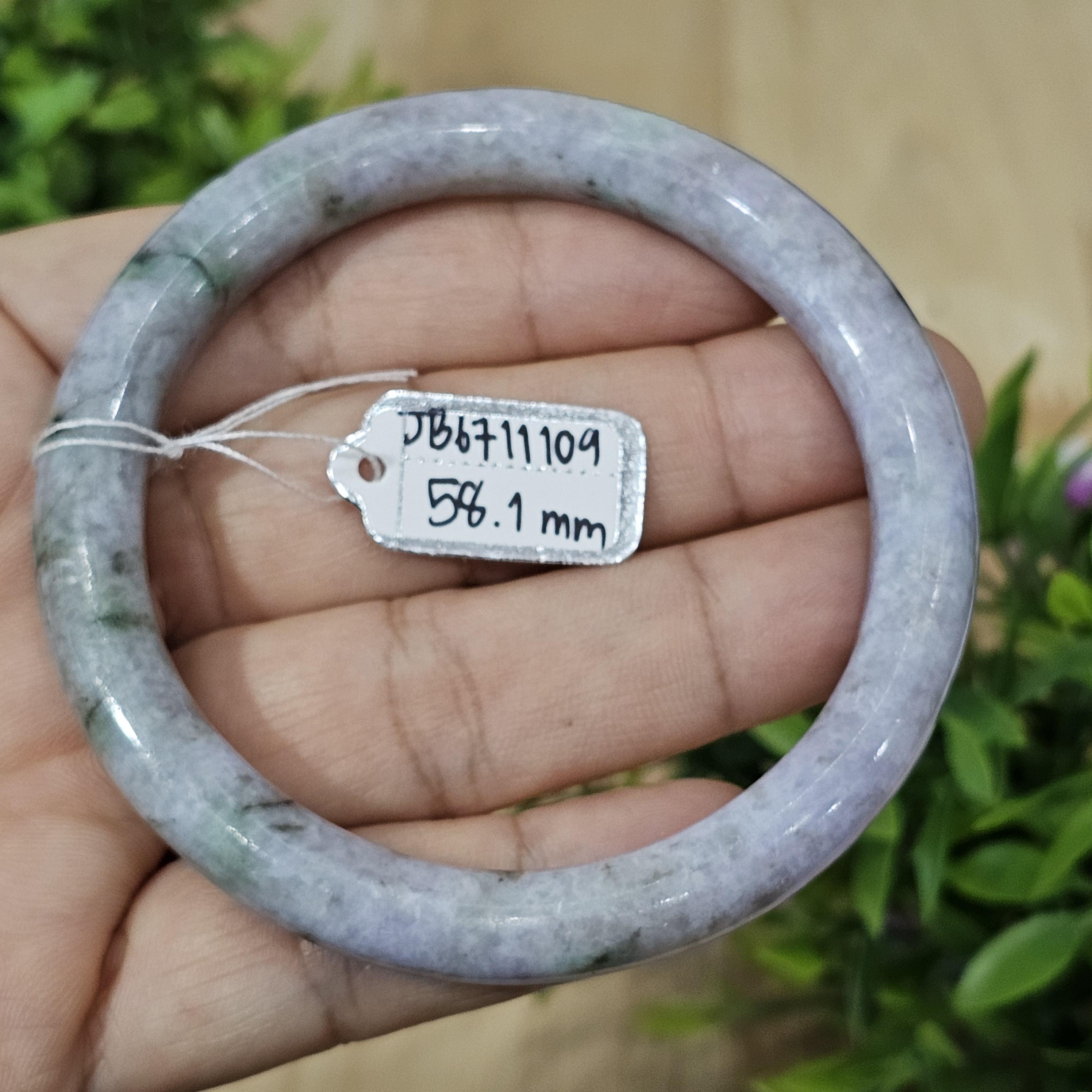 JB6711109 หยก พม่า แท้ Jade กำไลหยก 58.1 มม. (Jadeite bracelet) พม่า (Myanmar)