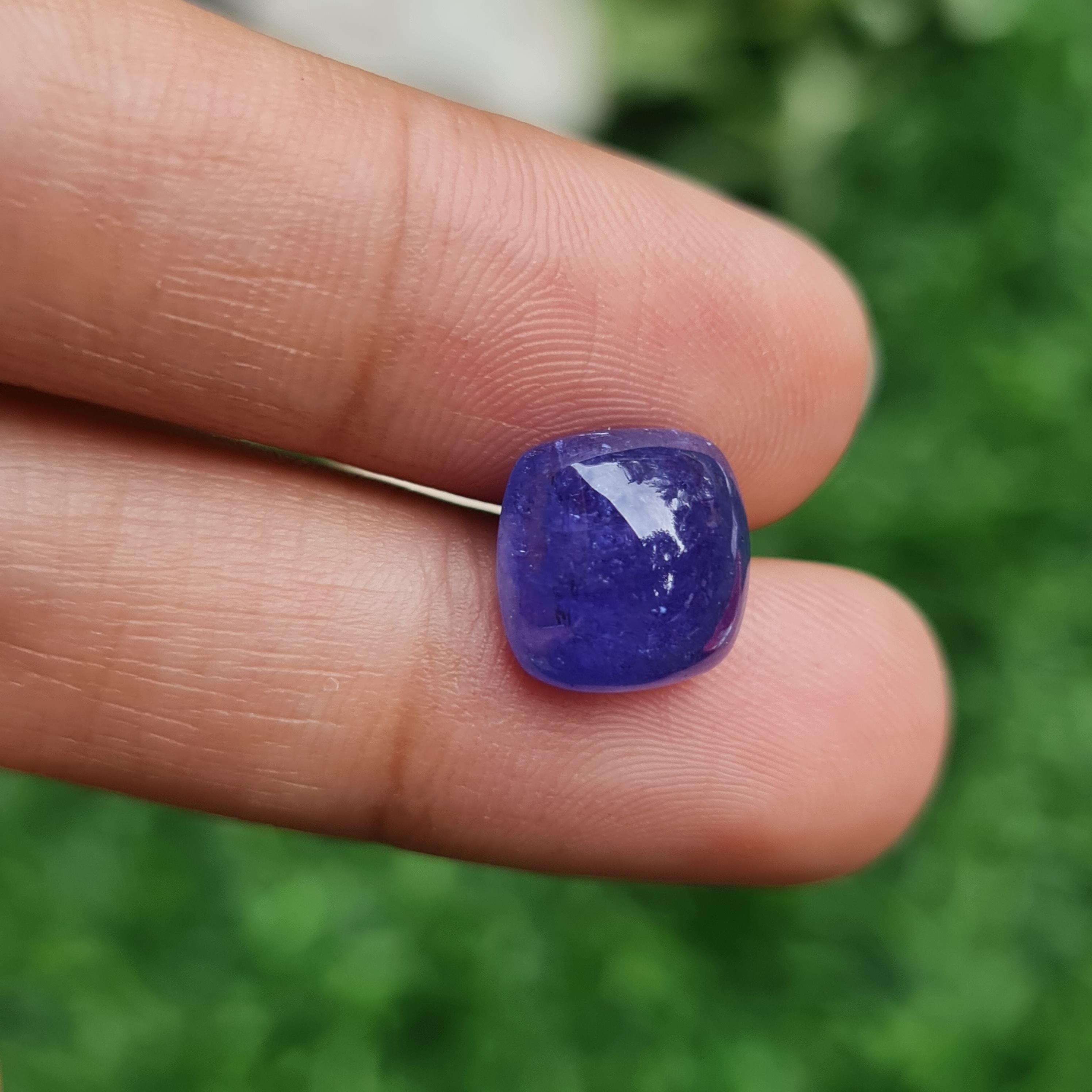 พลอย แทนซาไนท์ Tanzanite 7.59 กะรัต (Cts.) พลอยแท้ อัญมณีมงคลประจําวันเกิด เครื่องประดับพลอย