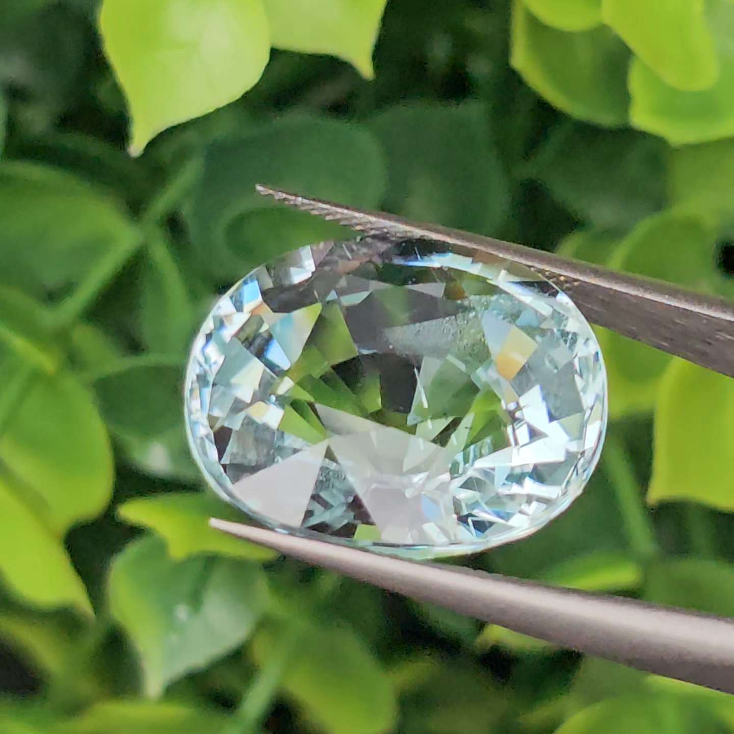 พลอย อความารีน Aquamarine 18.39 กะรัต (Cts.) พลอยแท้ อัญมณีมงคลประจําวันเกิด เครื่องประดับพลอย