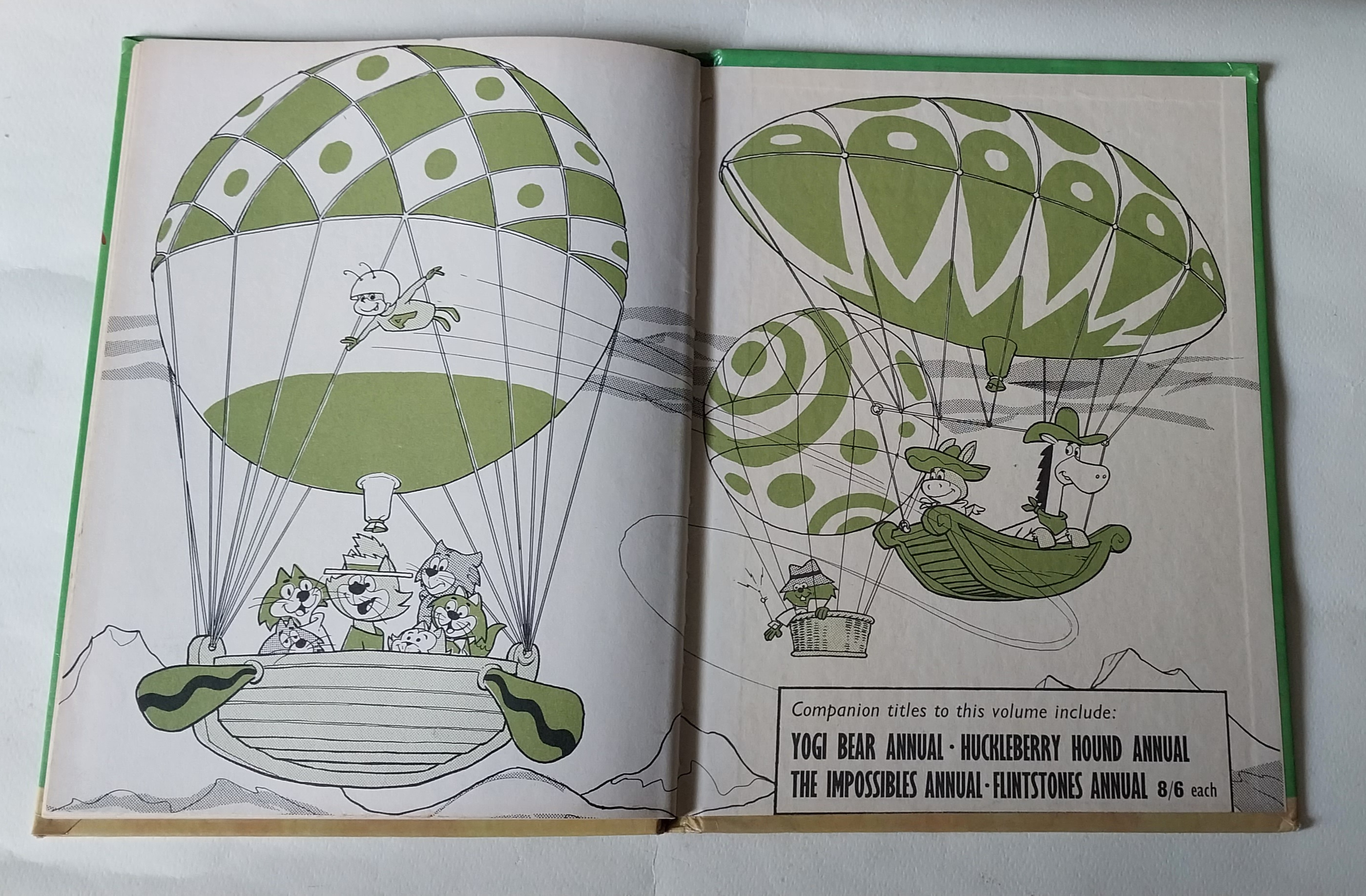 หนังสือภาพการ์ตูนฉบับภาษาอังกฤษจาก Hanna-Babara, Atom Ant annual , Quick Draw McGraw,Top Cat Secret Squirrel ปกแข็ง ภาพสีทั้งเล่ม